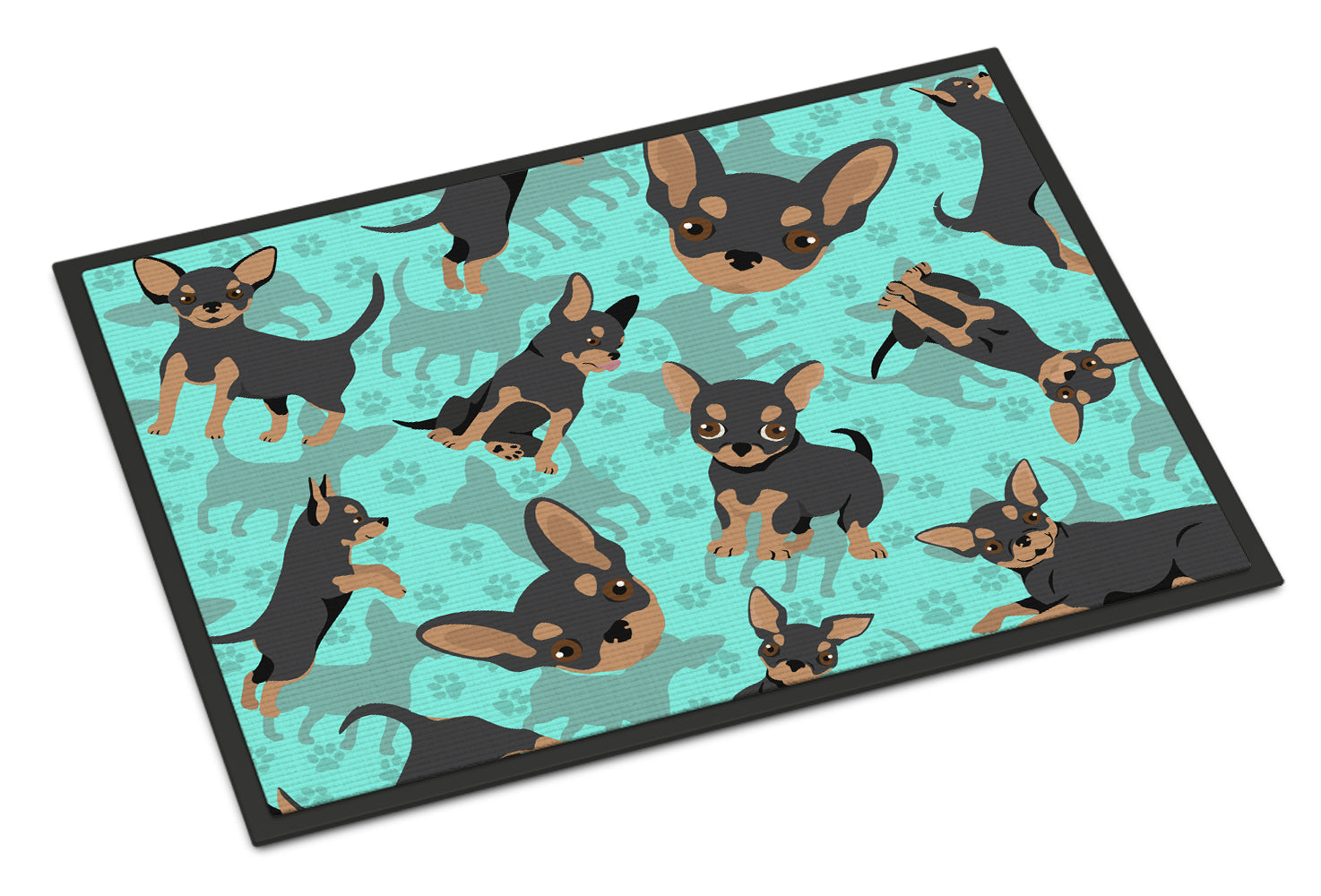 Buy this Black and Tan Chihuahua Indoor or Outdoor Mat 24x36