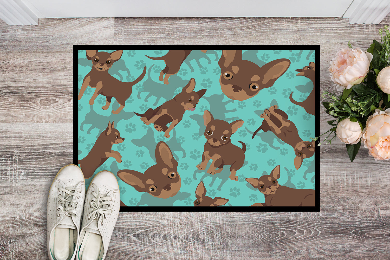 Chocolate Chihuahua Indoor or Outdoor Mat 24x36 - the-store.com