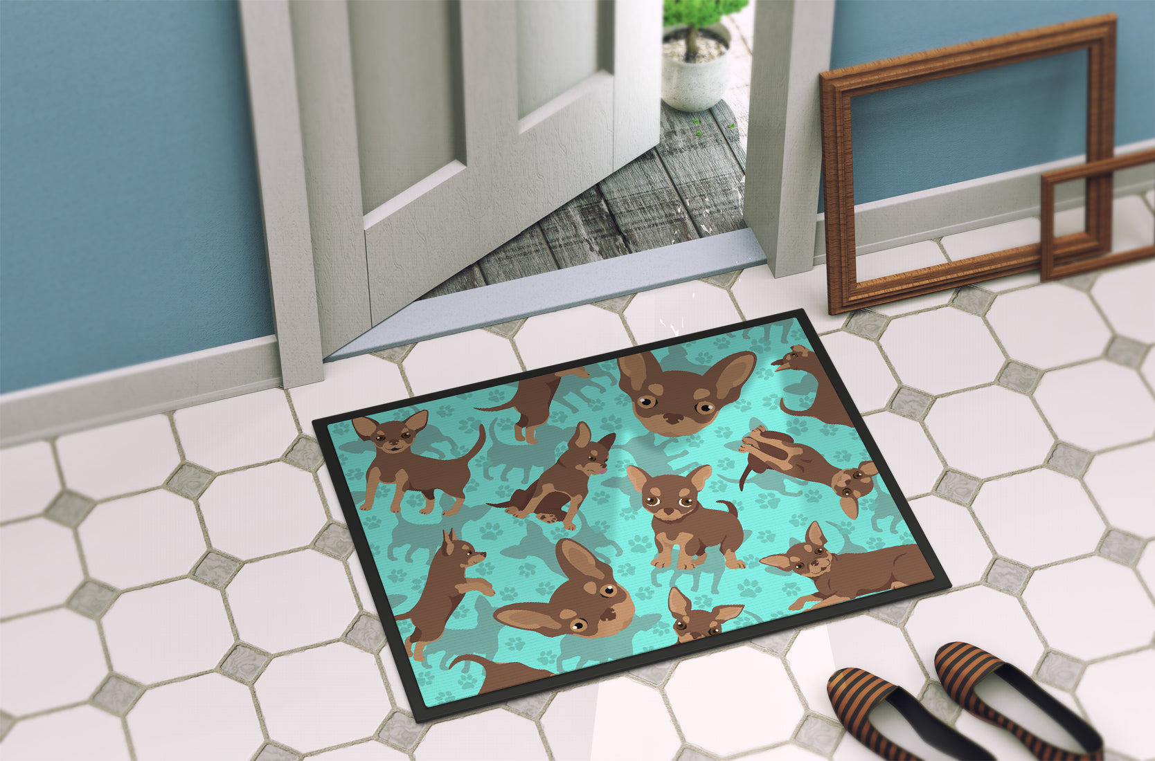 Chocolate Chihuahua Indoor or Outdoor Mat 24x36 - the-store.com