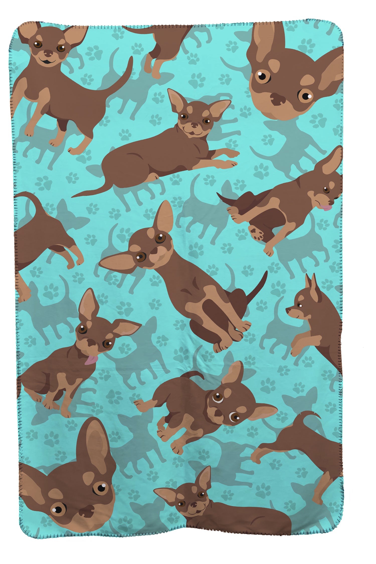 Buy this Chocolate Chihuahua Soft Travel Blanket with Bag