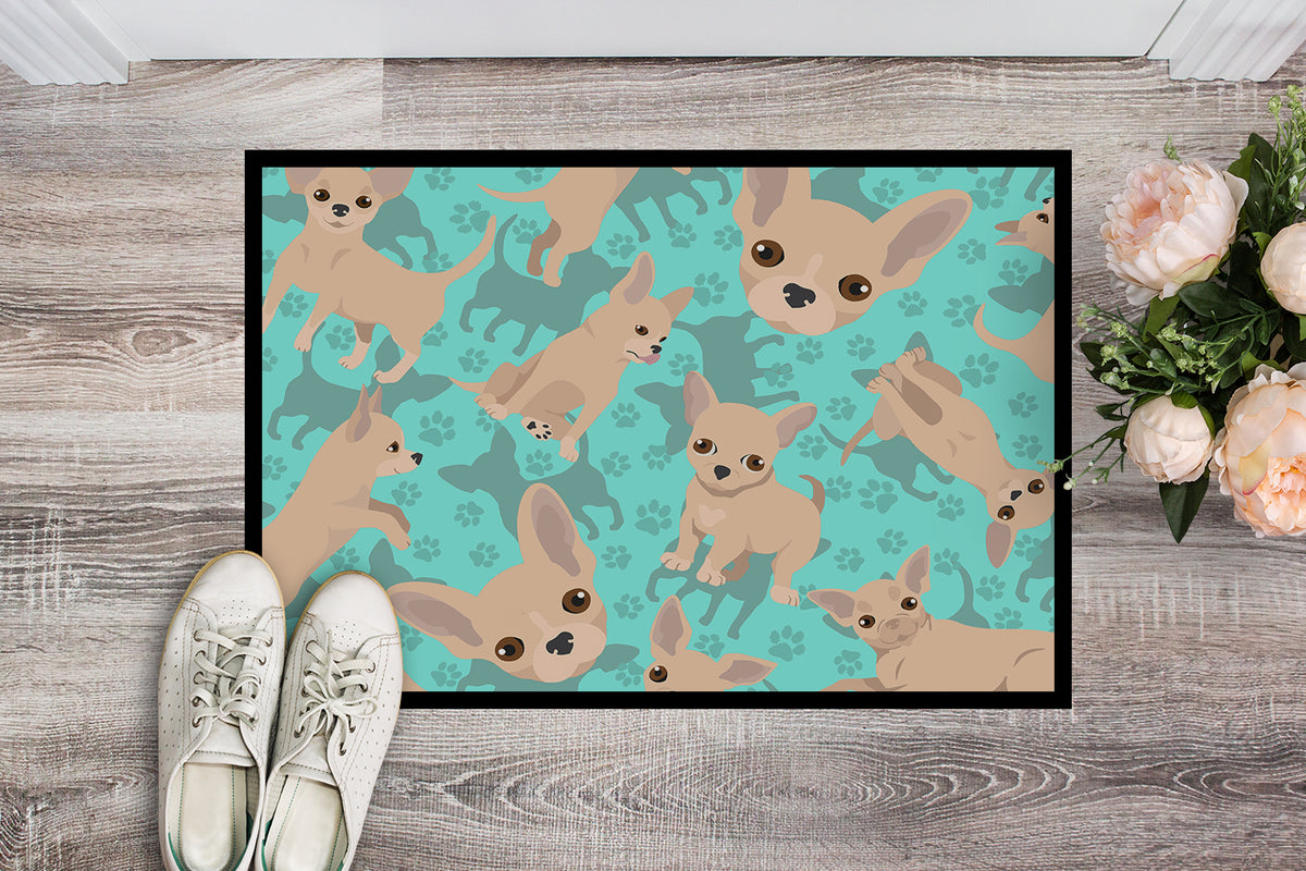 Caroline's Treasures Cream Chihuahua Doormat - 24x36 Decorative Floor Mat – Indoor/Outdoor Rug with Artistic Flair