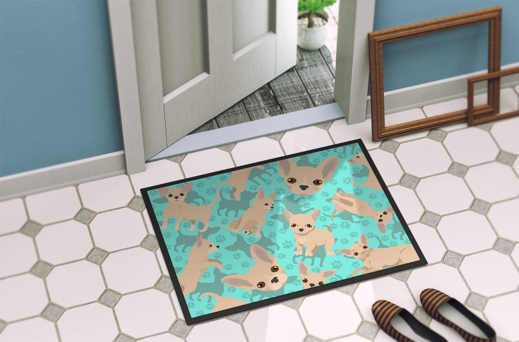 Cream Chihuahua Indoor or Outdoor Mat 24x36 - the-store.com