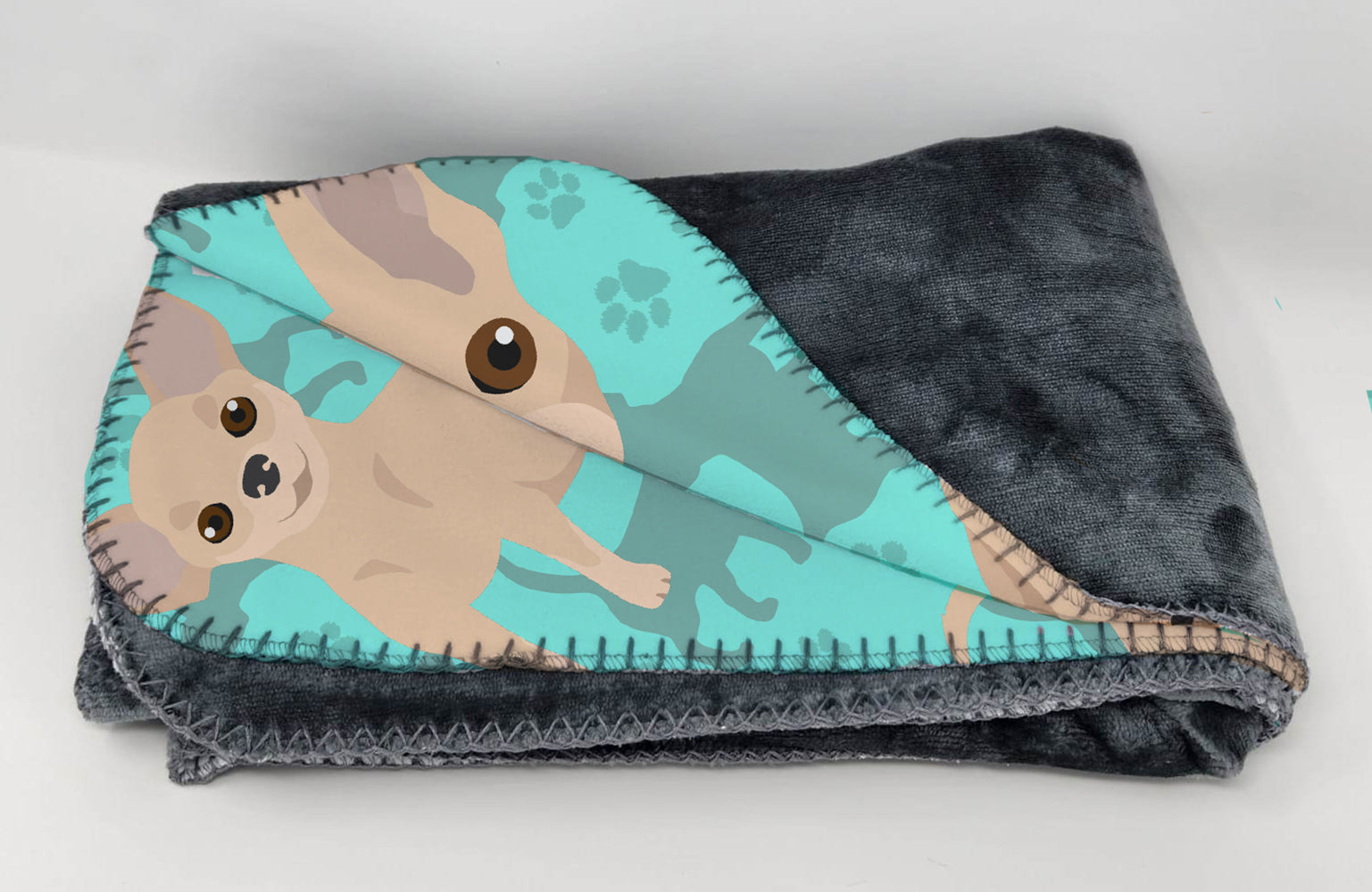 Buy this Cream Chihuahua Soft Travel Blanket with Bag