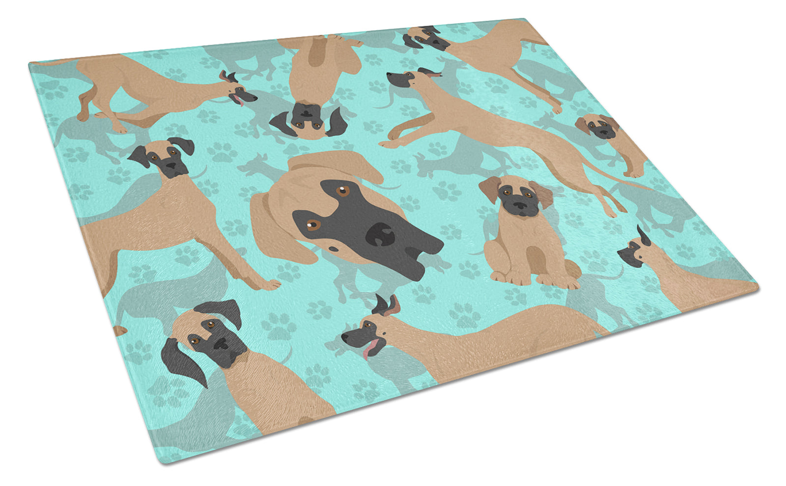 Buy this Fawn Great Dane Glass Cutting Board Large
