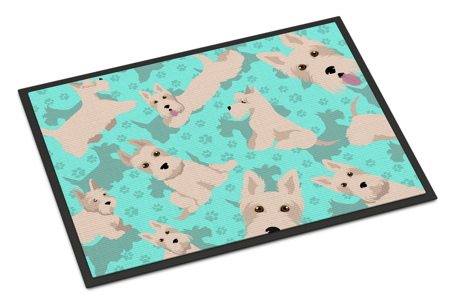Caroline's Treasures Wheaten Scottish Terrier Doormat - 24x36 Decorative Floor Mat – Indoor/Outdoor Rug with Artistic Flair