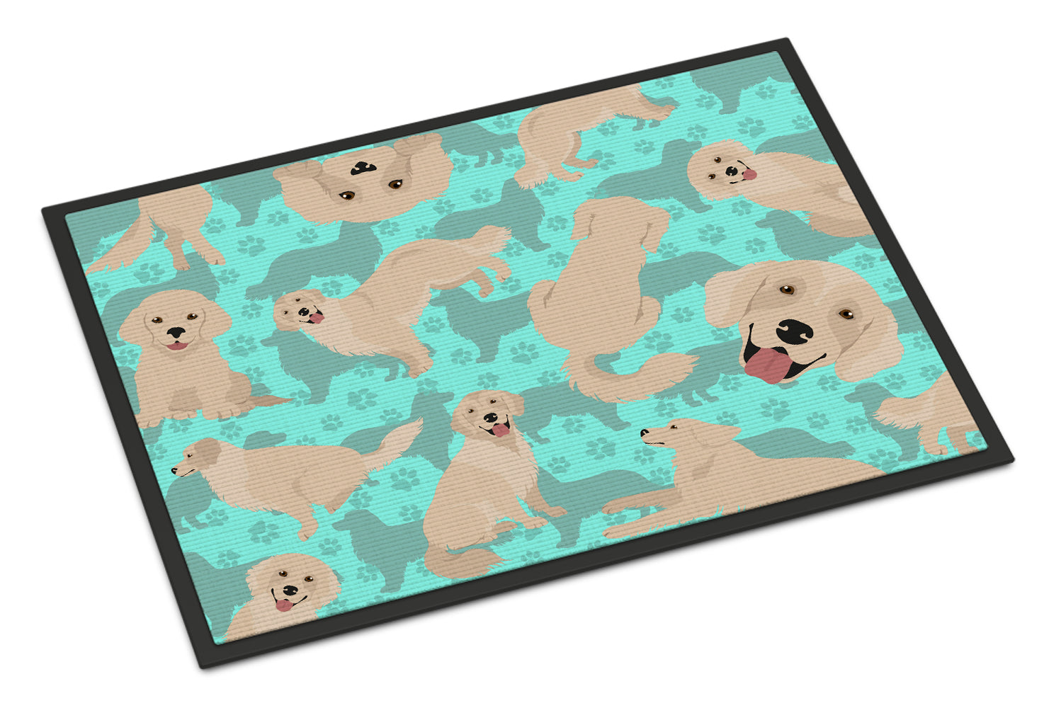 Caroline's Treasures Cream Golden Retriever Doormat - 24x36 Decorative Floor Mat – Indoor/Outdoor Rug with Artistic Flair
