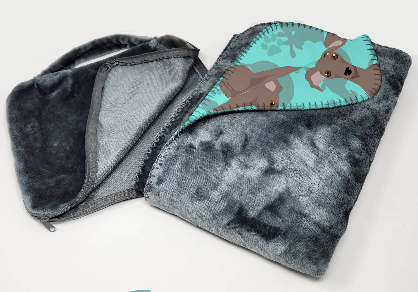 Fawn Italian Greyhound Soft Travel Blanket with Bag - the-store.com