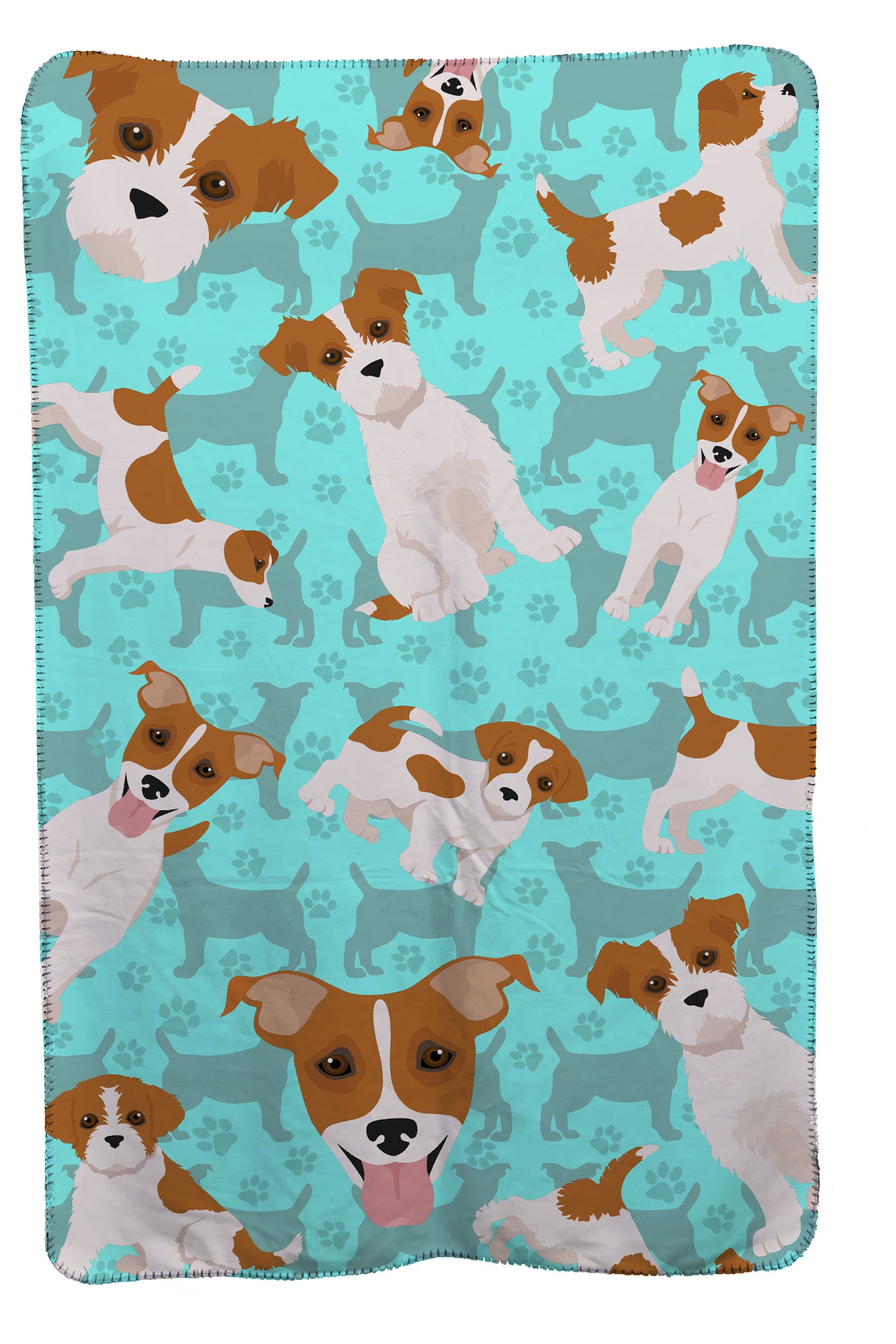 Buy this Red and White Jack Russell Terrier Soft Travel Blanket with Bag