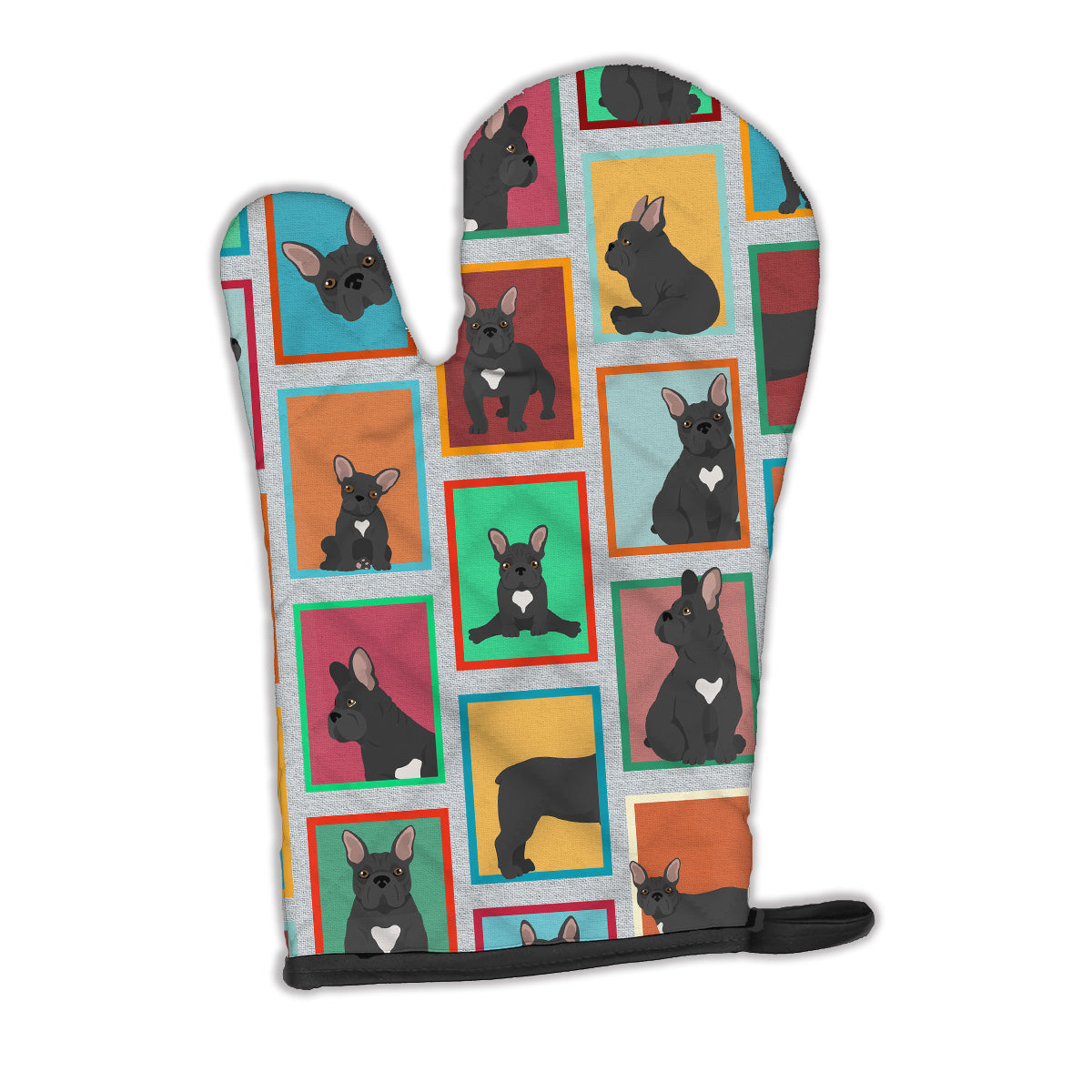Lots of Black French Bulldog Oven Mitt  the-store.com.