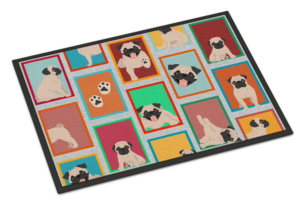 Buy this Lots of Fawn Pug Indoor or Outdoor Mat 24x36