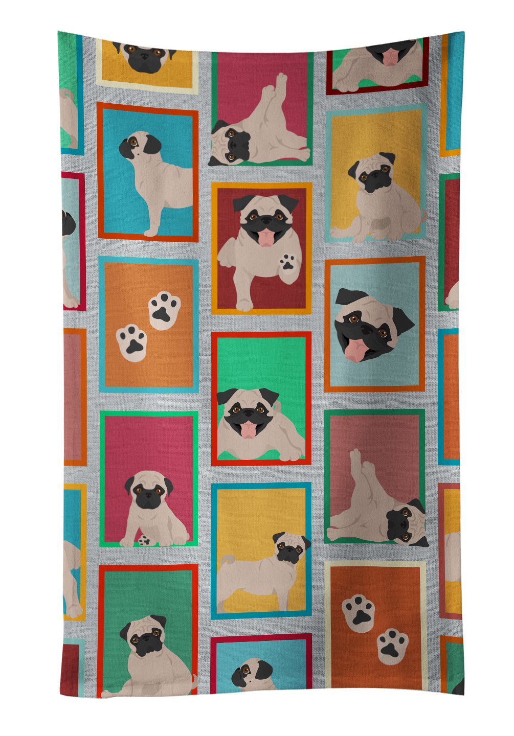 Buy this Lots of Fawn Pug Kitchen Towel