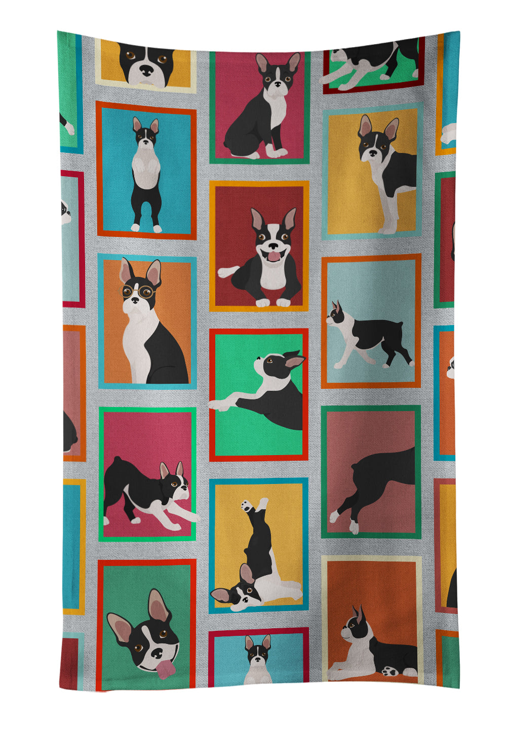 Caroline's Treasures Lots of Boston Terrier Kitchen Towel