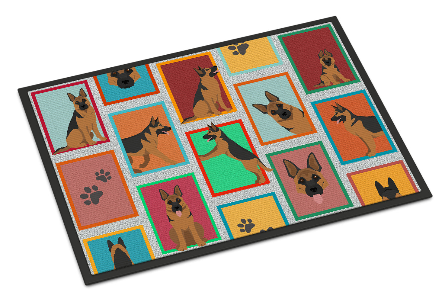 Caroline's Treasures Lots of German Shepherd Doormat - 18x27 Decorative Floor Mat – Indoor/Outdoor Rug with Artistic Flair