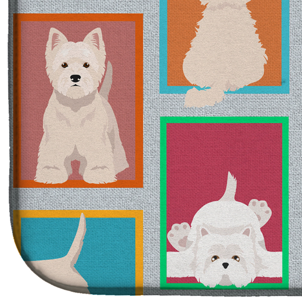 Lots of Westie Dish Drying Mat  the-store.com.
