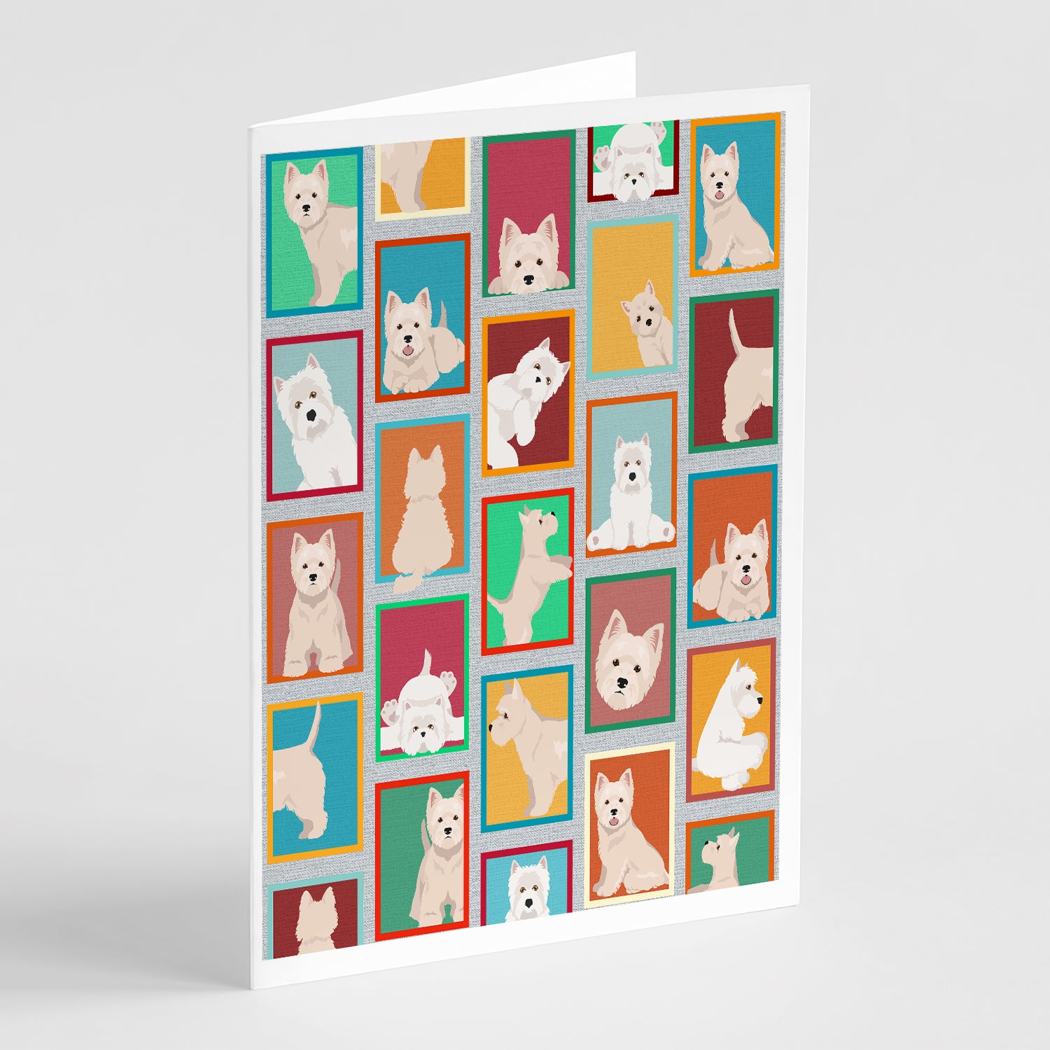 Buy this Lots of Westie Greeting Cards and Envelopes Pack of 8