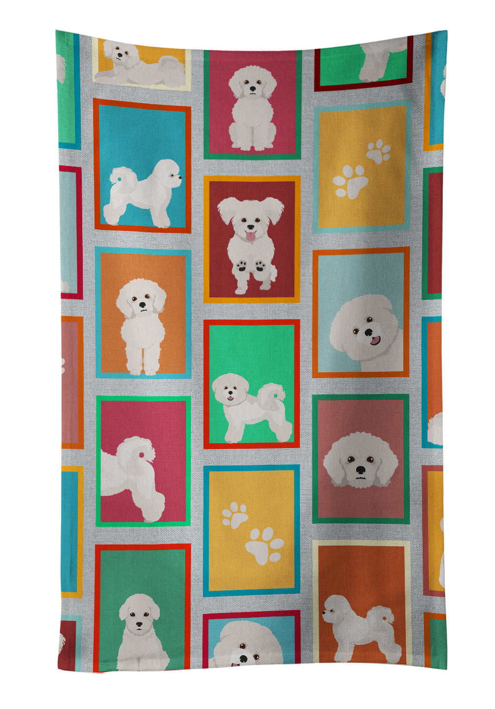 Buy this Lots of Bichon Frise Kitchen Towel
