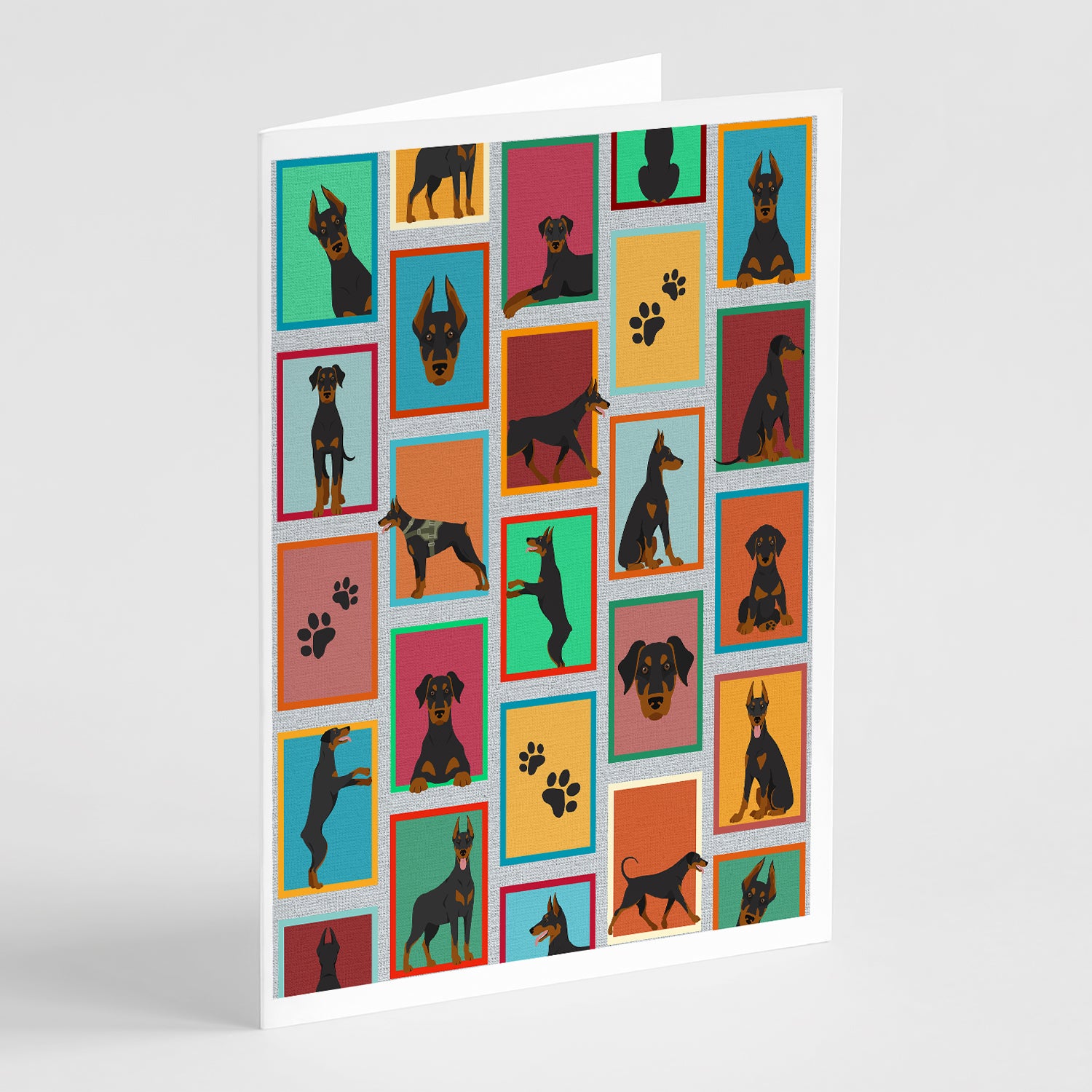 Buy this Lots of Doberman Pinscher Greeting Cards and Envelopes Pack of 8