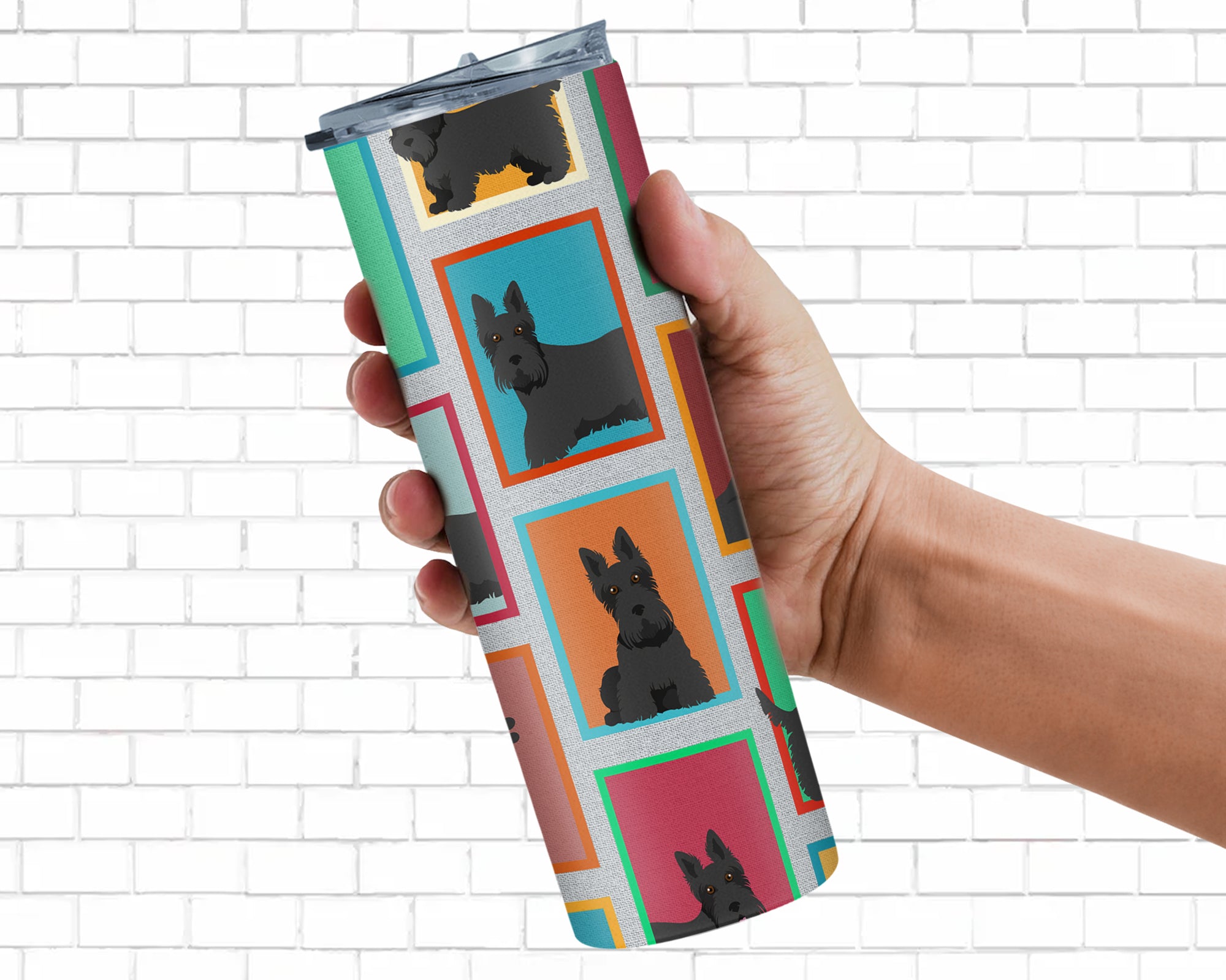 Lots of Scottish Terrier Stainless Steel 20 oz Skinny Tumbler - the-store.com
