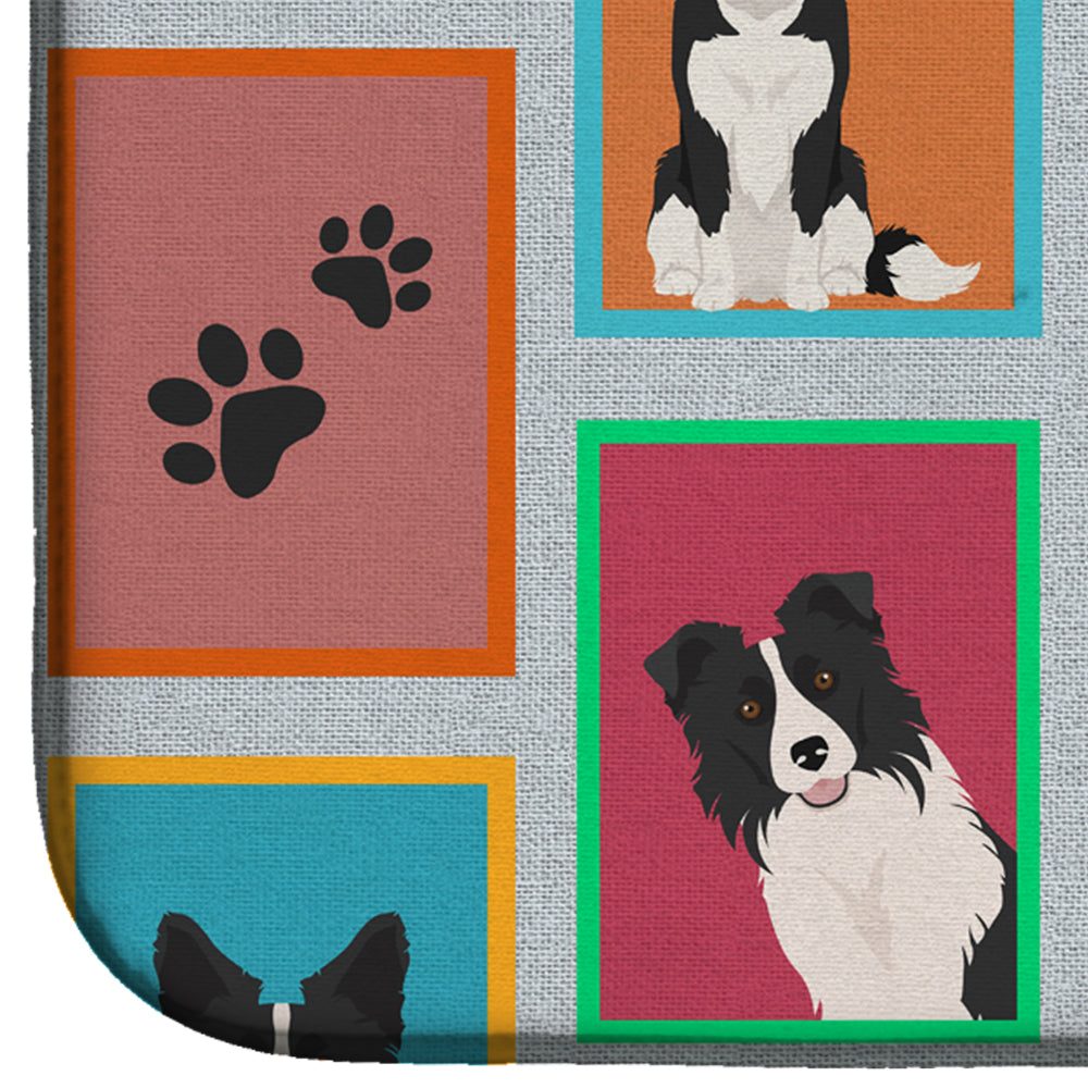 Lots of Border Collie Dish Drying Mat  the-store.com.