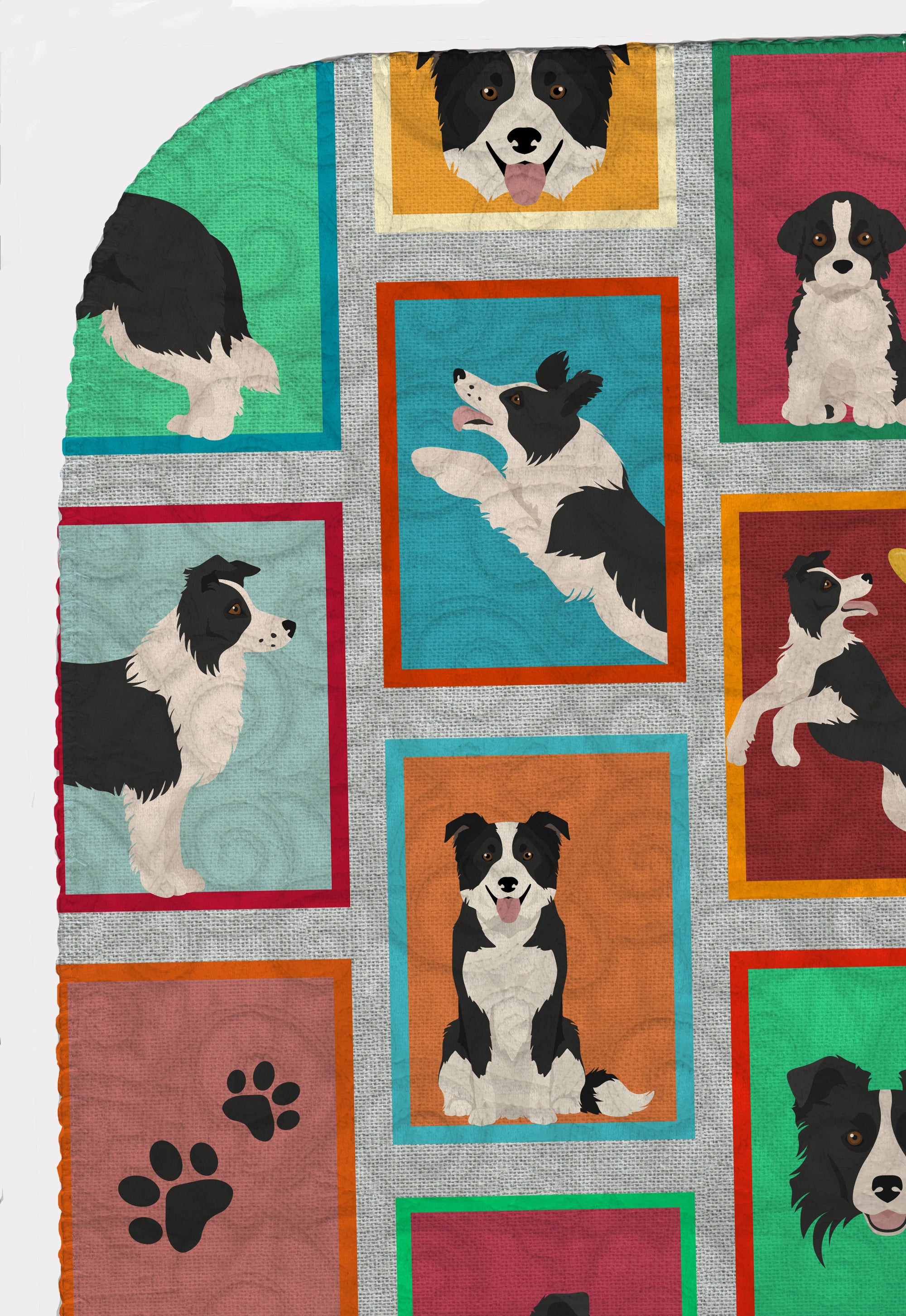 Lots of Border Collie Quilted Blanket 50x60 - the-store.com