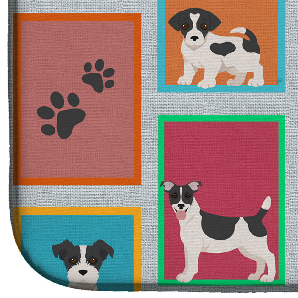 Lots of Jack Russell Terrier Dish Drying Mat