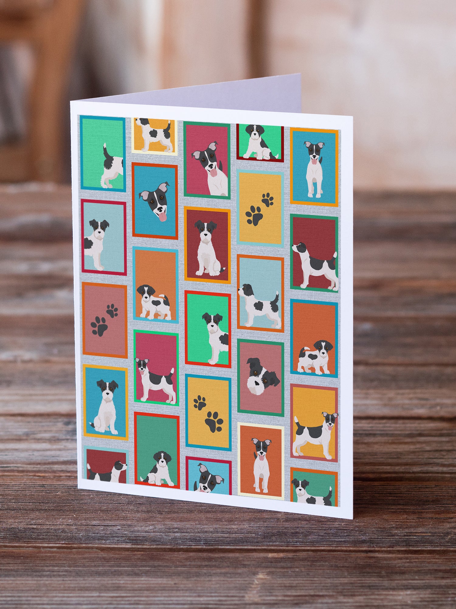 Lots of Jack Russell Terrier Greeting Cards and Envelopes Pack of 8 - the-store.com