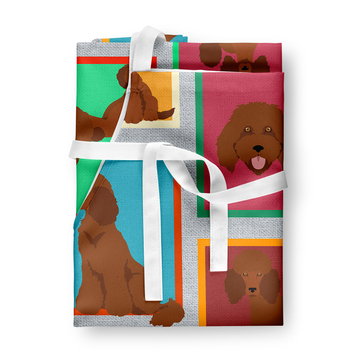Lots of Chocolate Standard Poodle Apron  the-store.com.
