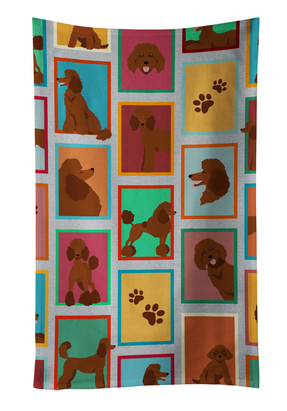 Buy this Lots of Chocolate Standard Poodle Kitchen Towel