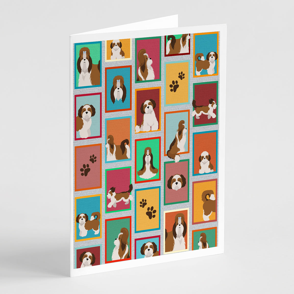 Buy this Lots of Shih Tzu Greeting Cards and Envelopes Pack of 8
