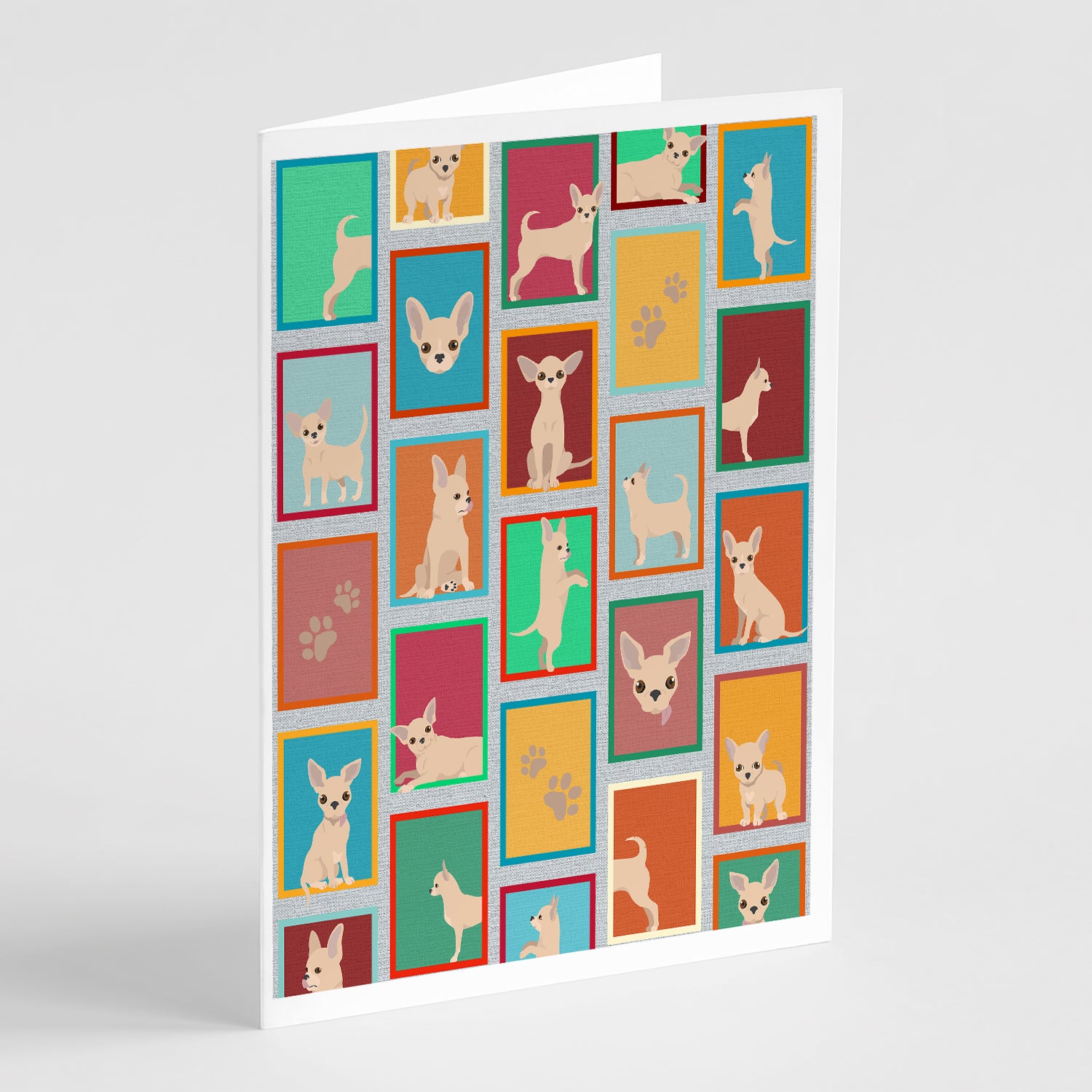 Buy this Lots of Chihuahua Greeting Cards and Envelopes Pack of 8