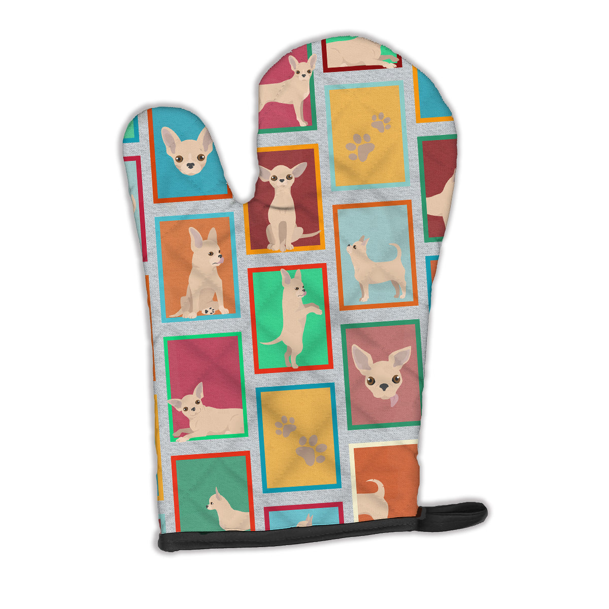 Lots of Chihuahua Oven Mitt