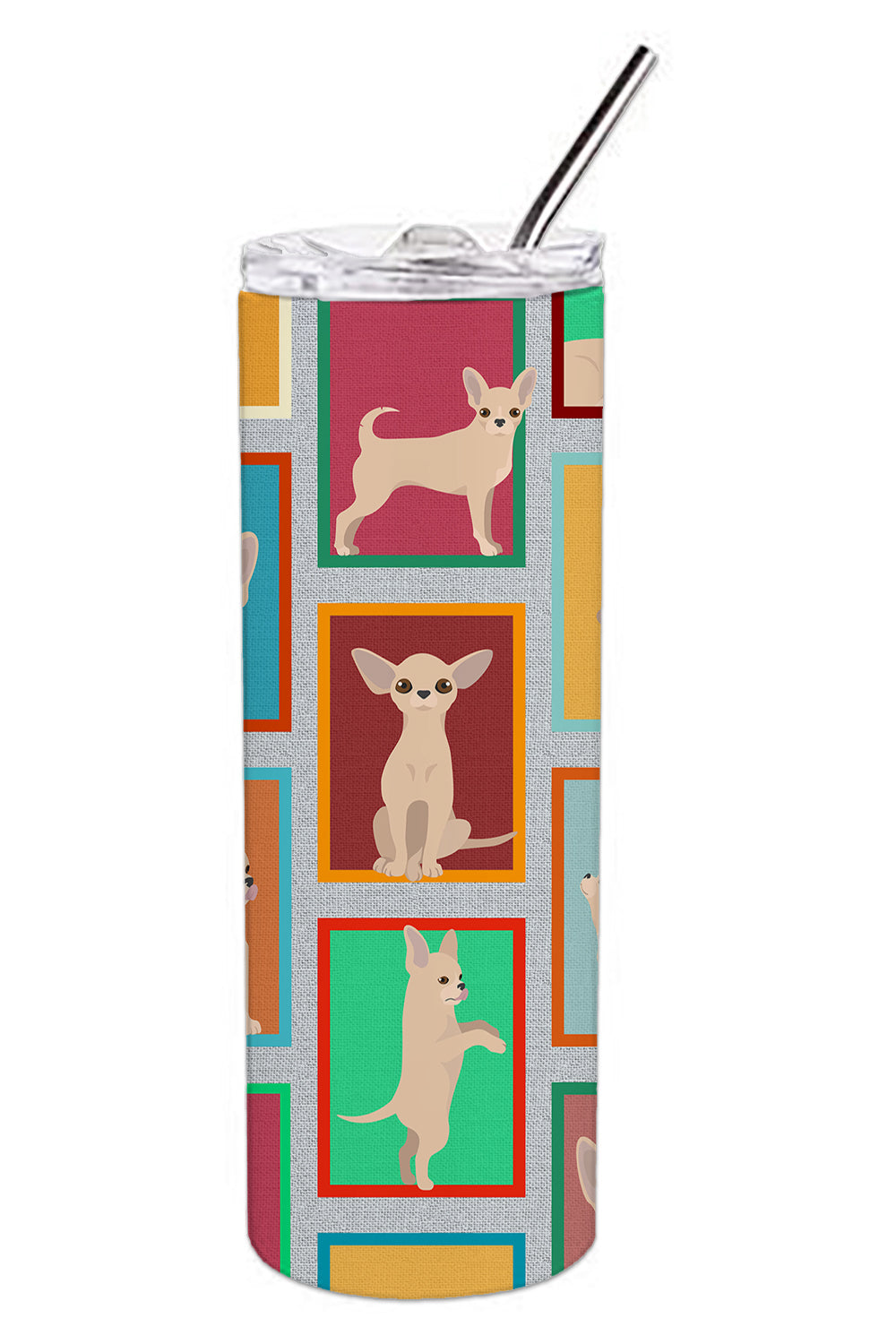 Buy this Lots of Chihuahua Stainless Steel 20 oz Skinny Tumbler