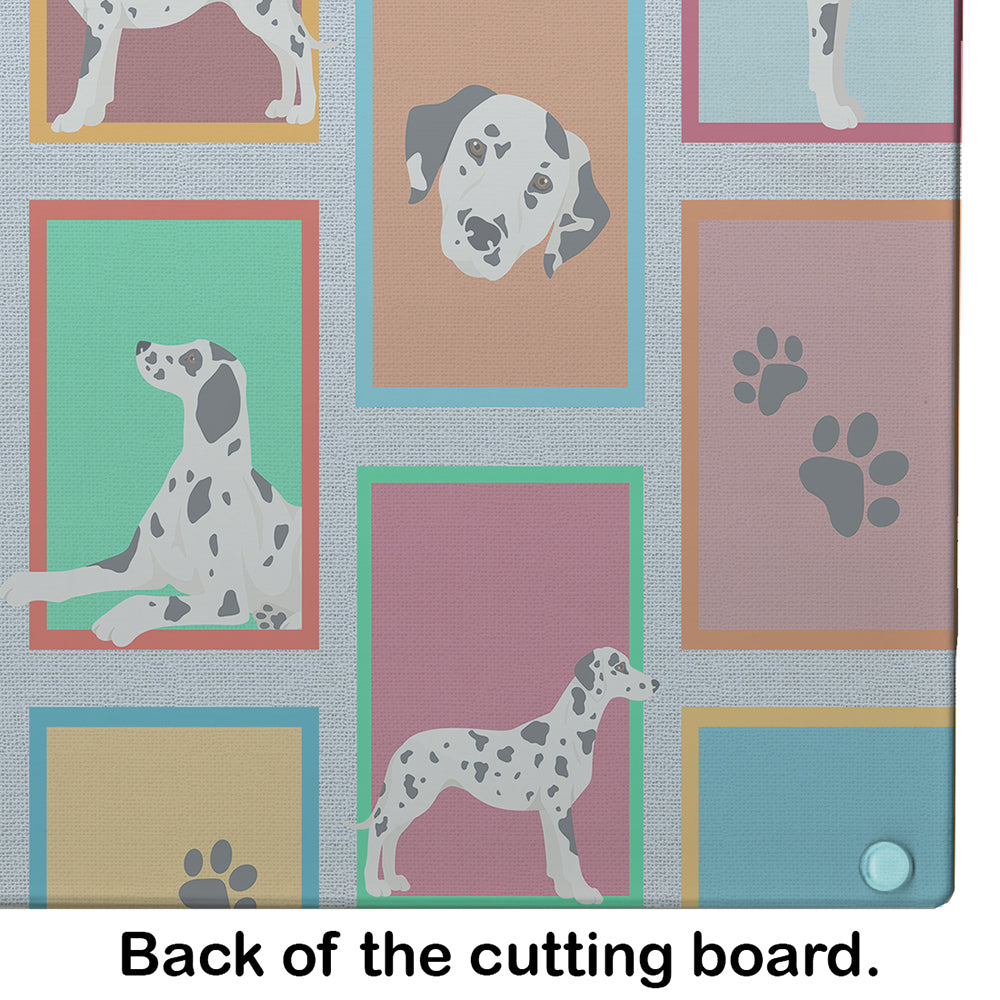 Lots of Dalmatian Glass Cutting Board Large - the-store.com