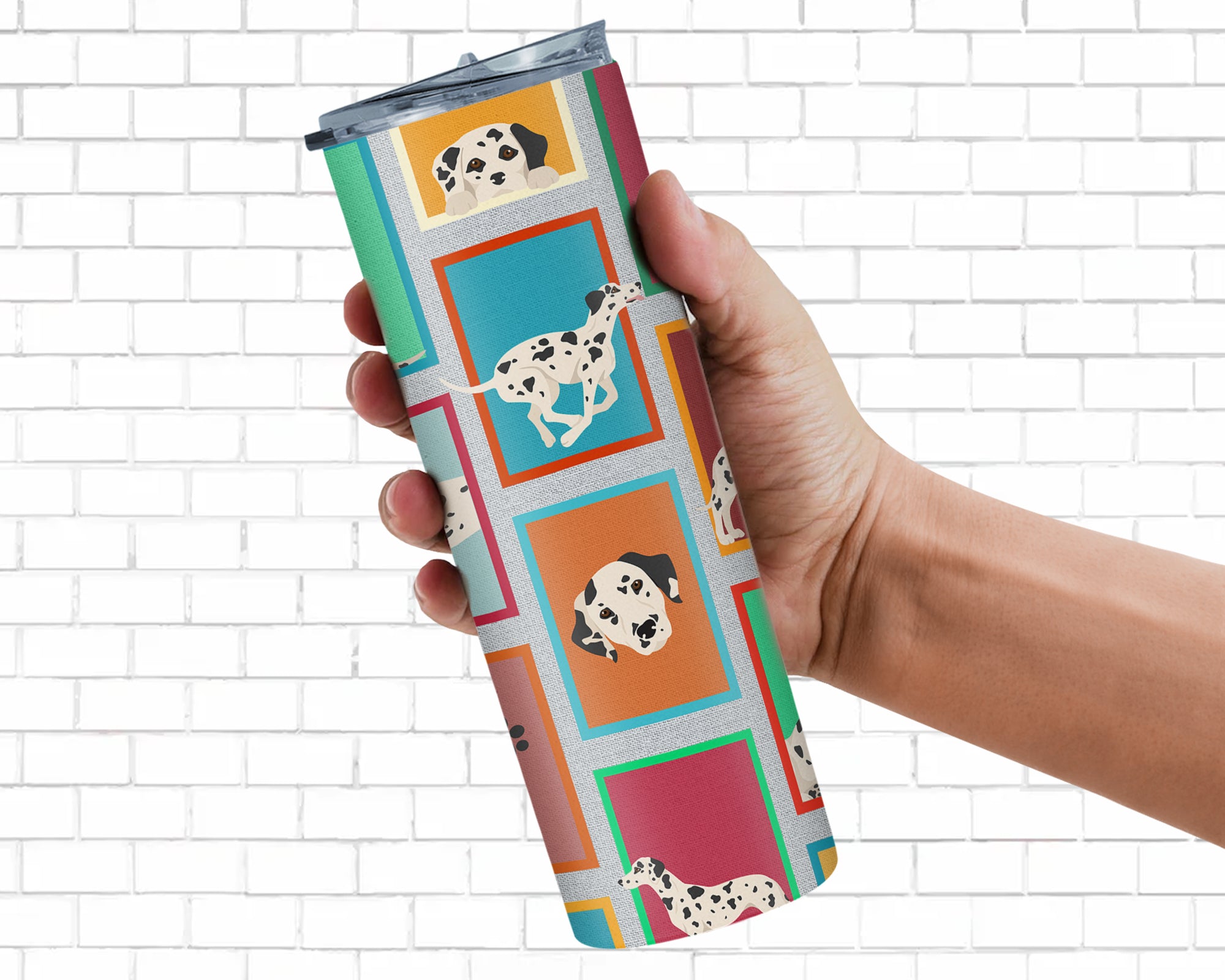 Lots of Dalmatian Stainless Steel 20 oz Skinny Tumbler - the-store.com