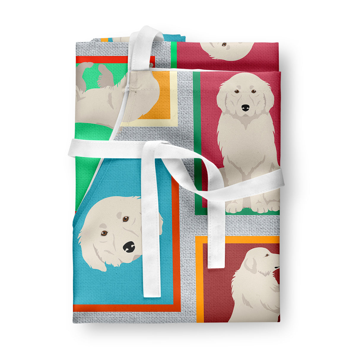 Lots of Great Pyrenees Apron  the-store.com.