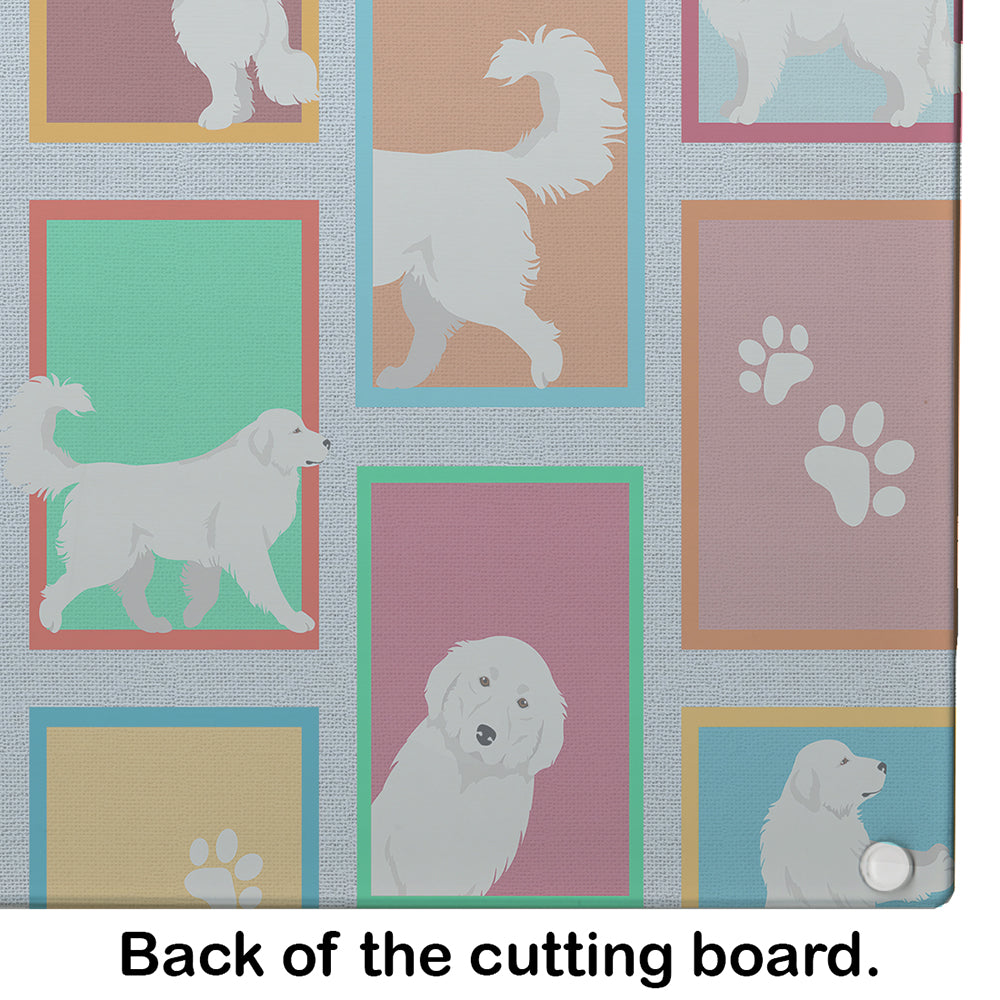 Lots of Great Pyrenees Glass Cutting Board Large - the-store.com