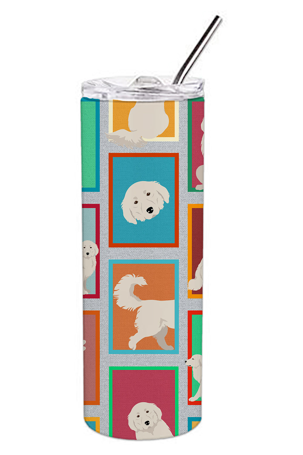 Lots of Great Pyrenees Stainless Steel 20 oz Skinny Tumbler - the-store.com