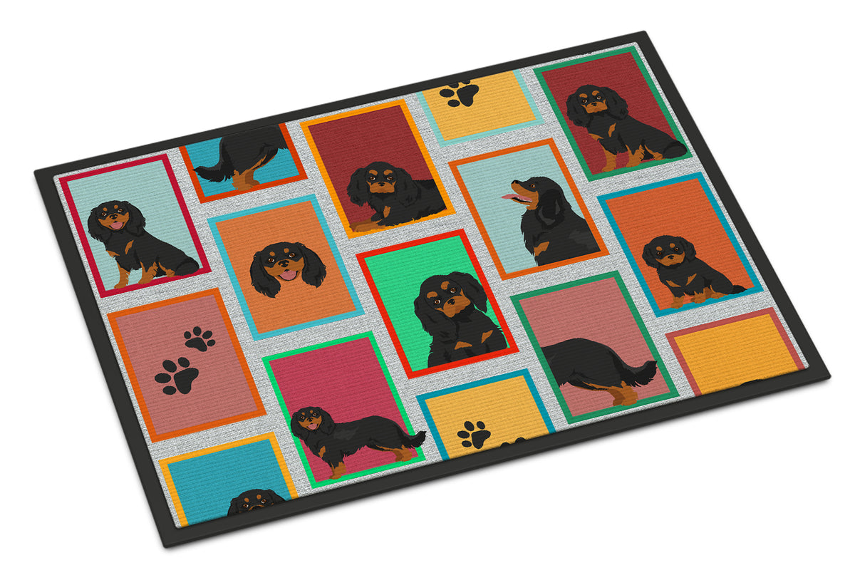 Buy this Lots of Black and Tan Cavalier King Charles Spaniel Indoor or Outdoor Mat 24x36