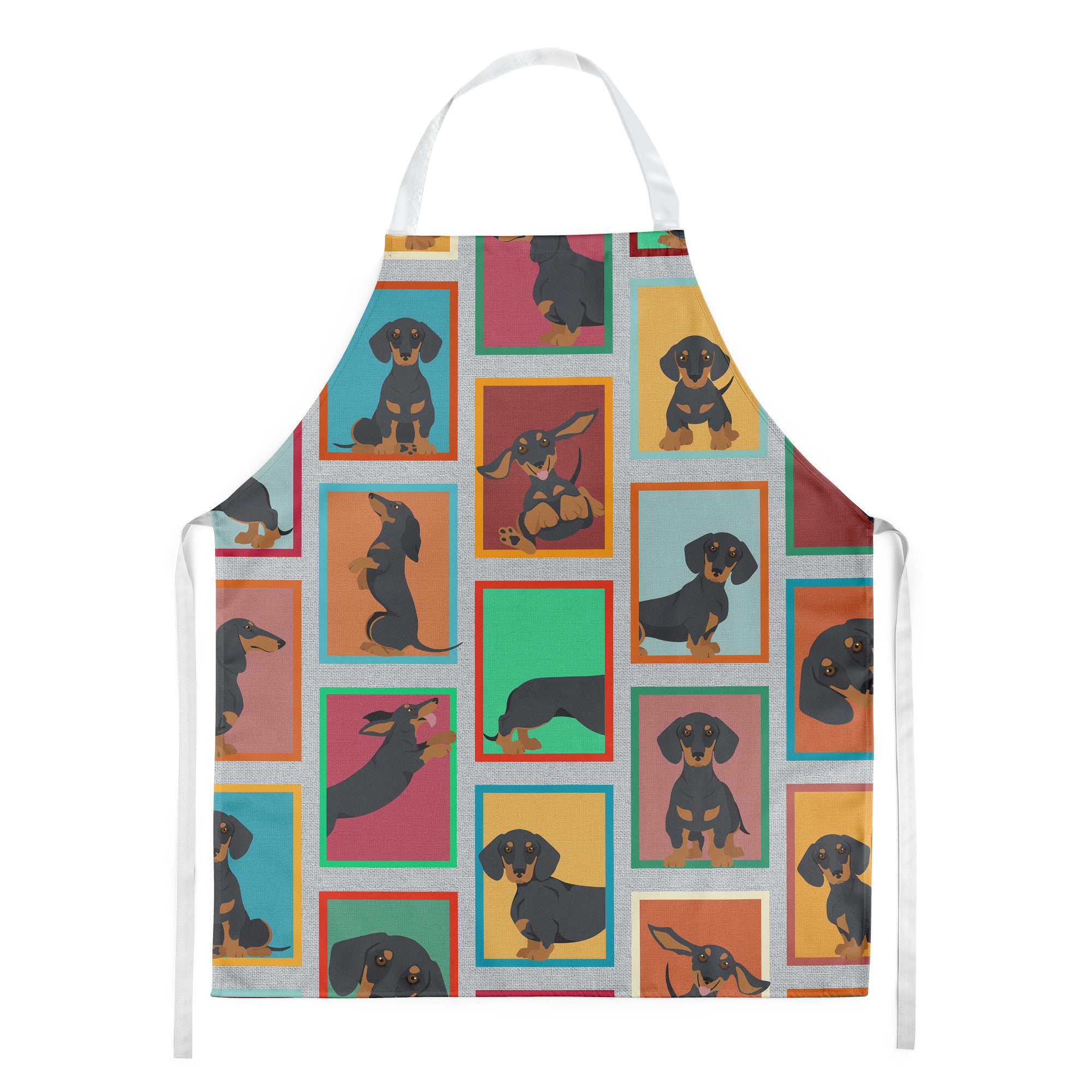 Lots of Black and Tan Dachshund Apron  the-store.com.