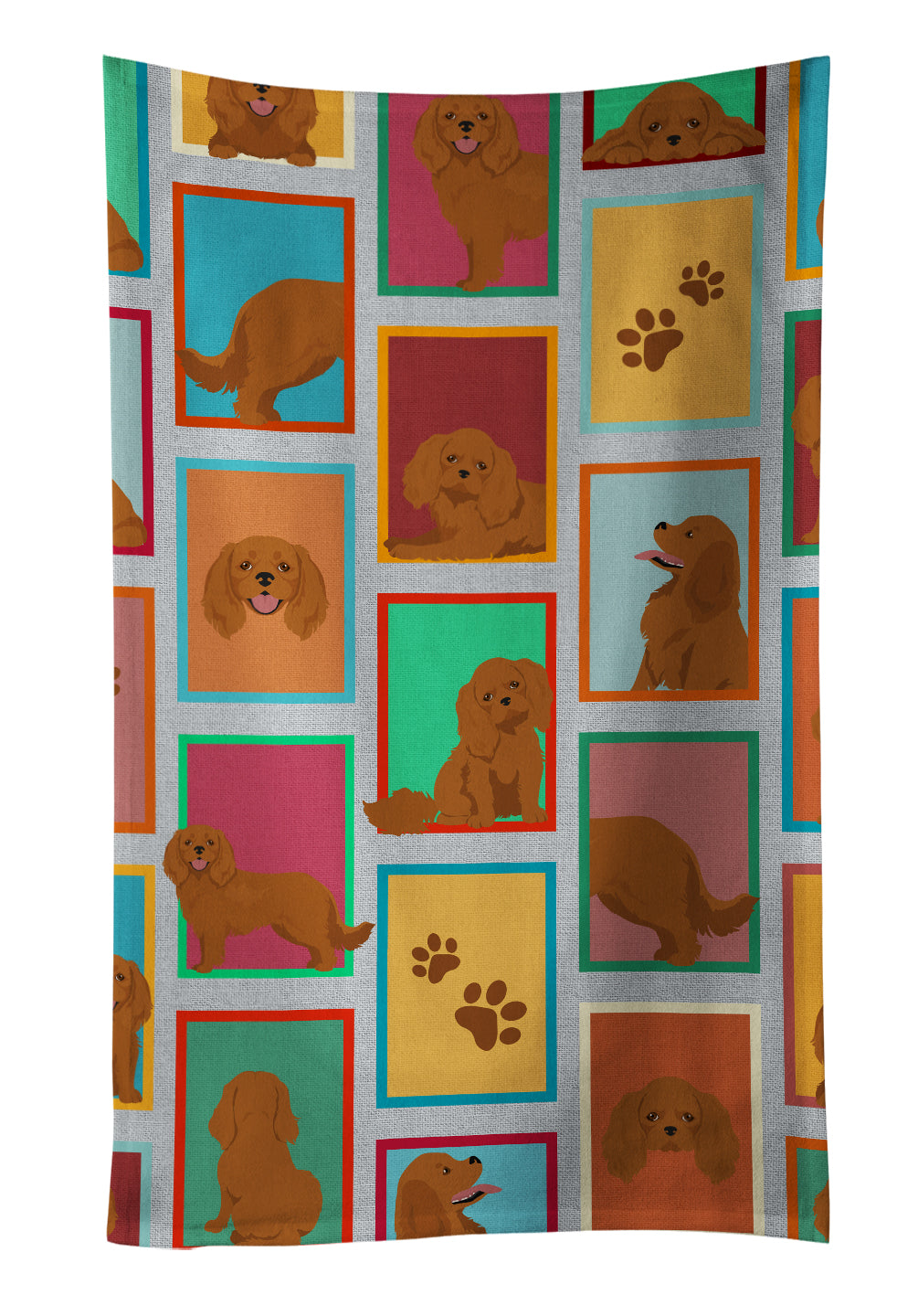 Buy this Lots of Ruby Cavalier Spaniel Kitchen Towel