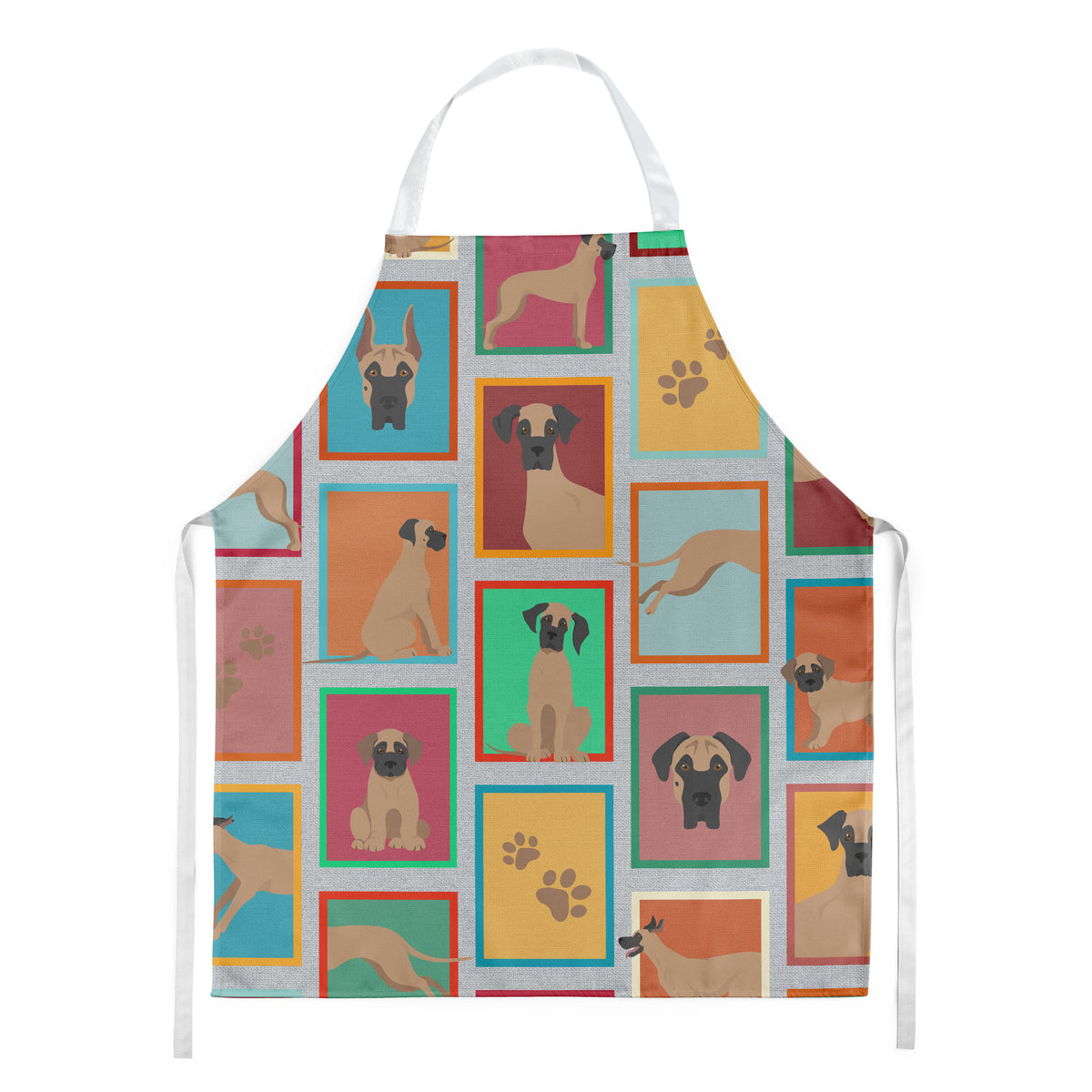 Lots of Fawn Great Dane Apron