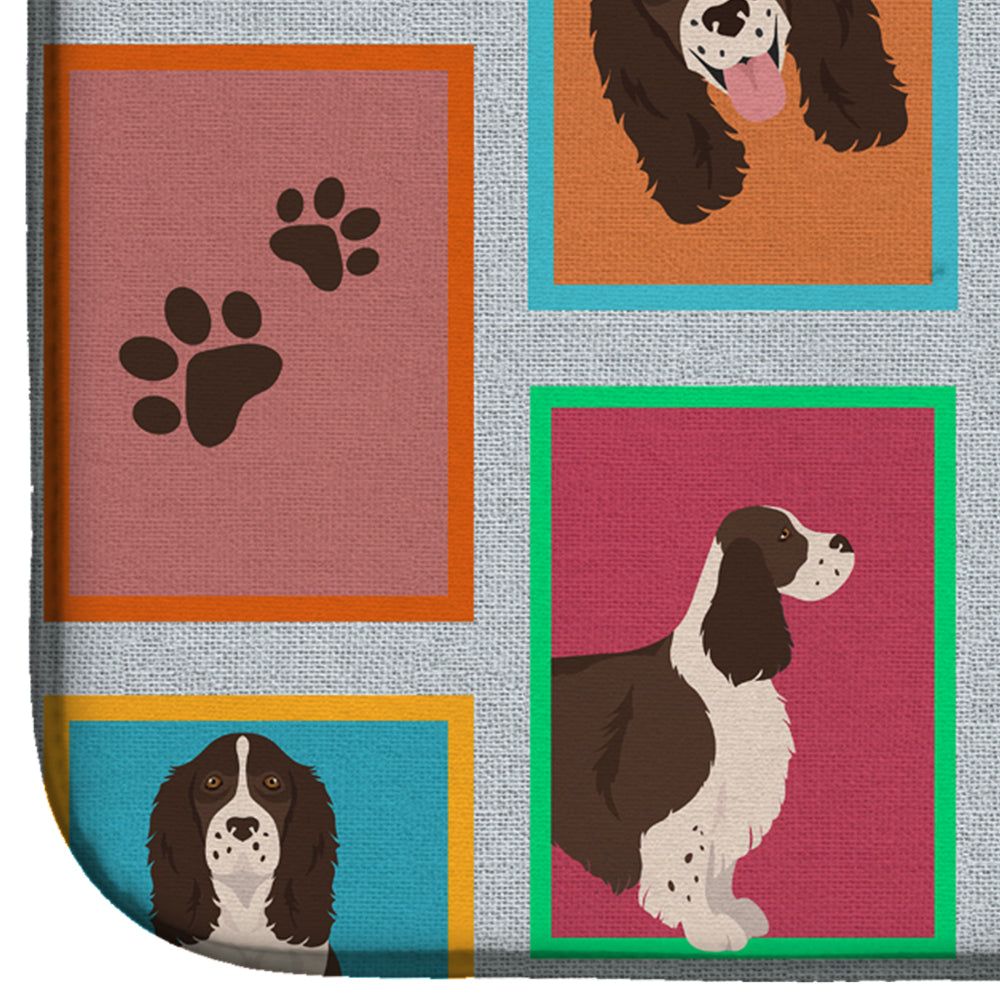 Lots of Liver English Springer Spaniel Dish Drying Mat  the-store.com.