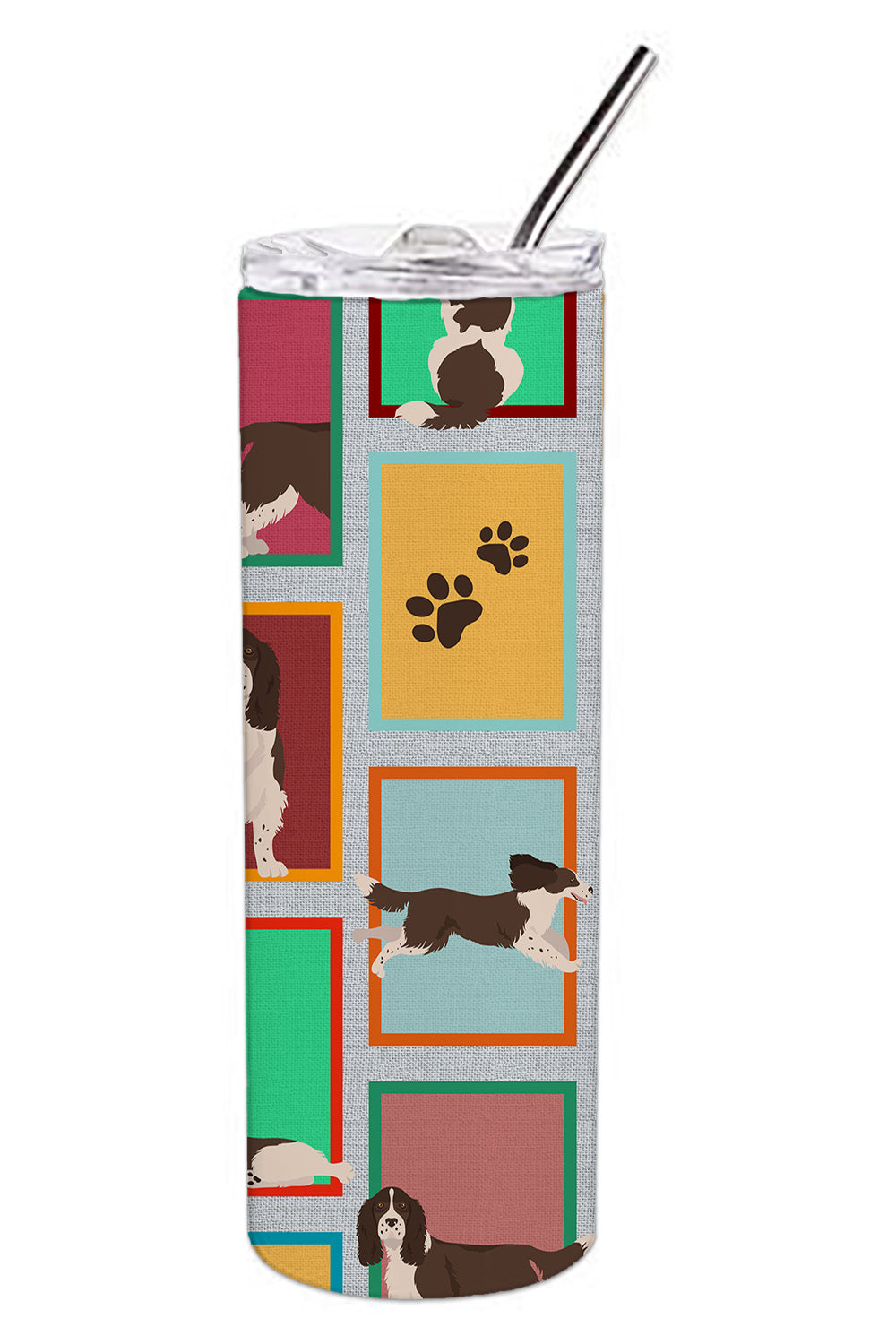 Lots of Liver English Springer Spaniel Stainless Steel 20 oz Skinny Tumbler - the-store.com