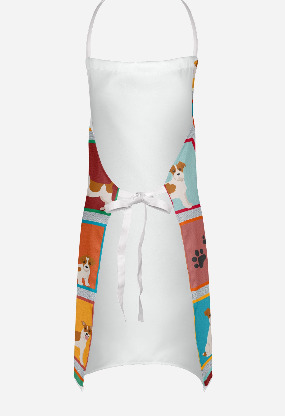Lots of Red and White Jack Russell Terrier Apron  the-store.com.