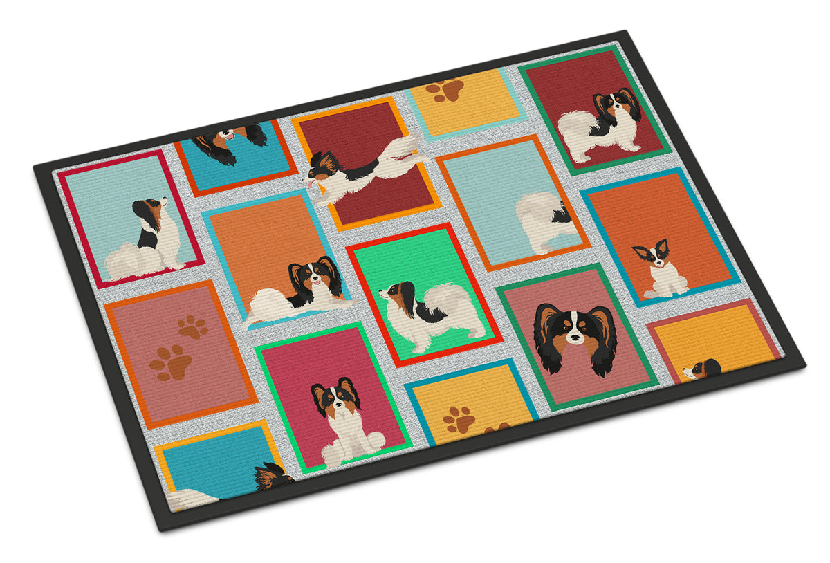 Buy this Lots of Tricolor Papillon Indoor or Outdoor Mat 24x36