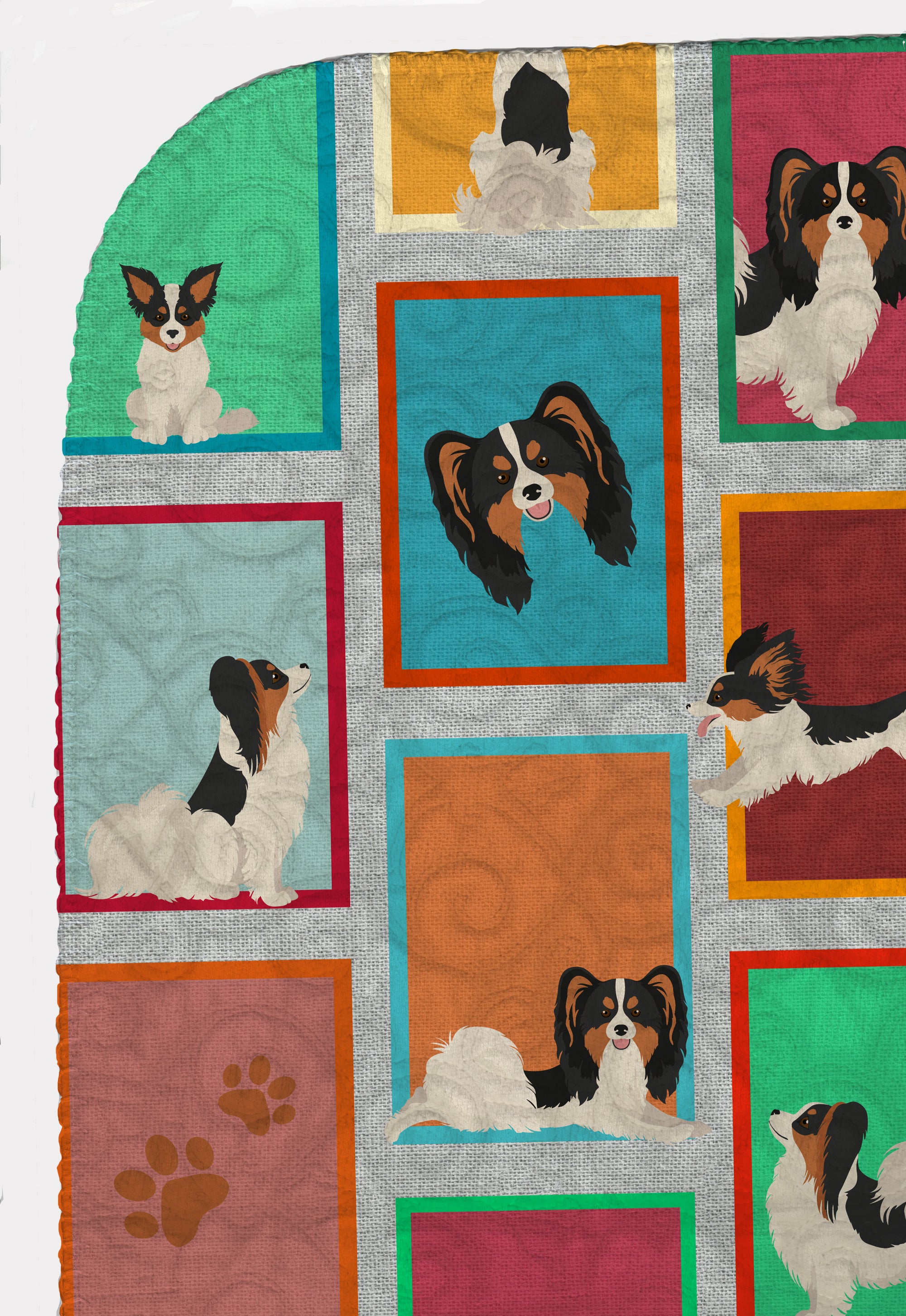 Lots of Tricolor Papillon Quilted Blanket 50x60 - the-store.com