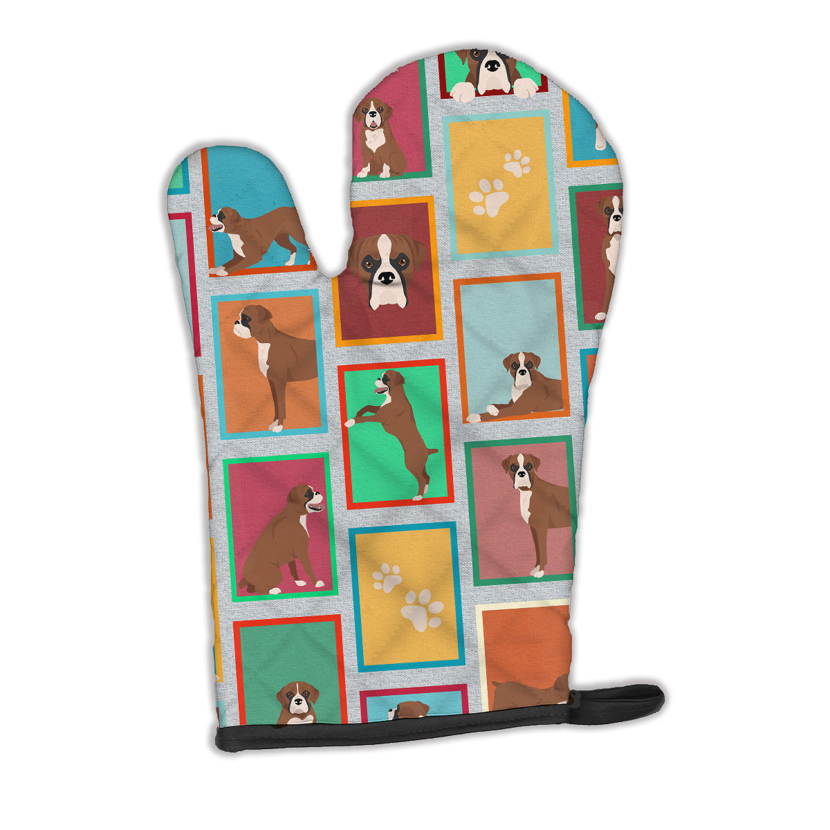 Lots of Flashy Fawn Boxer Oven Mitt