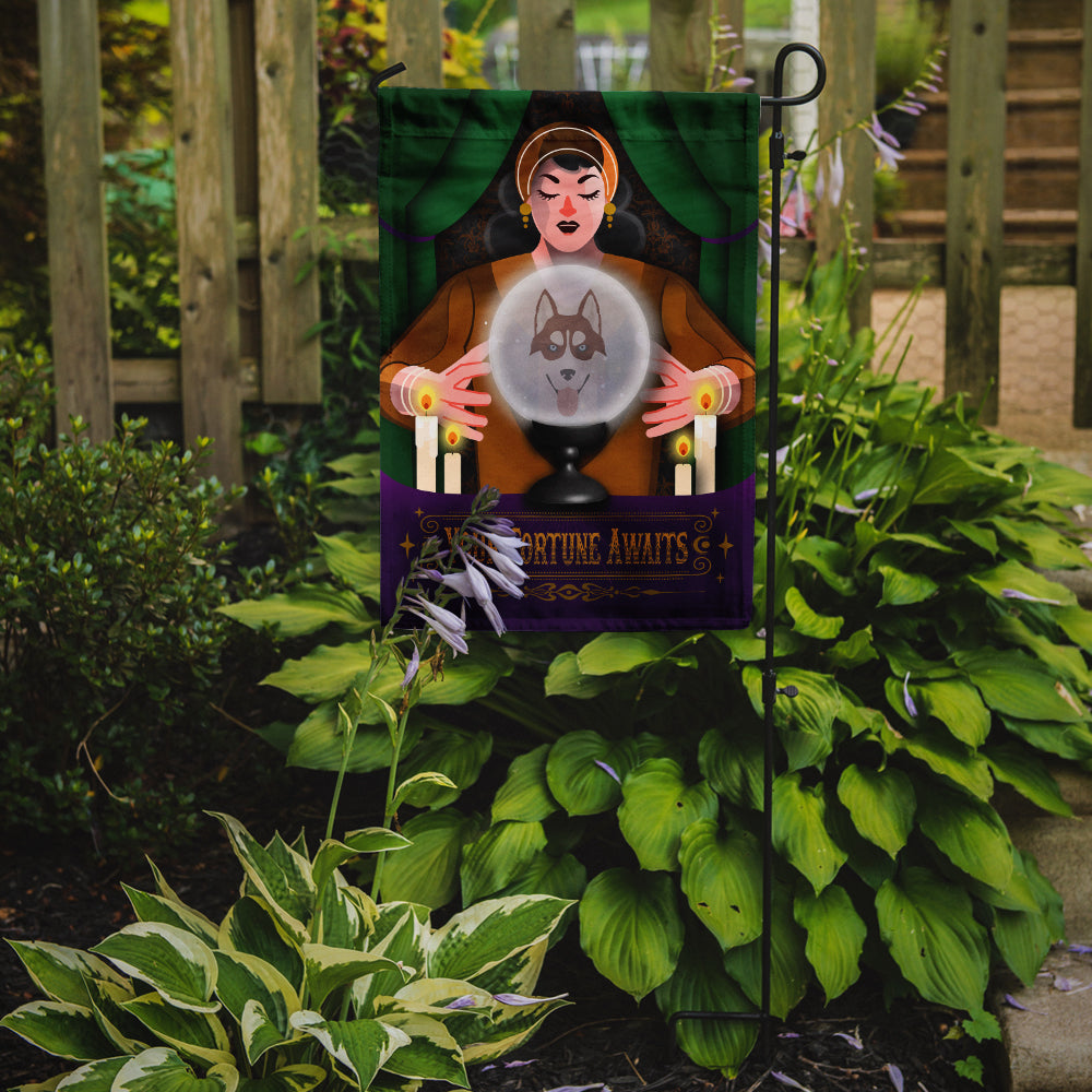 Caroline's Treasures Siberian Husky Halloween Garden Flag