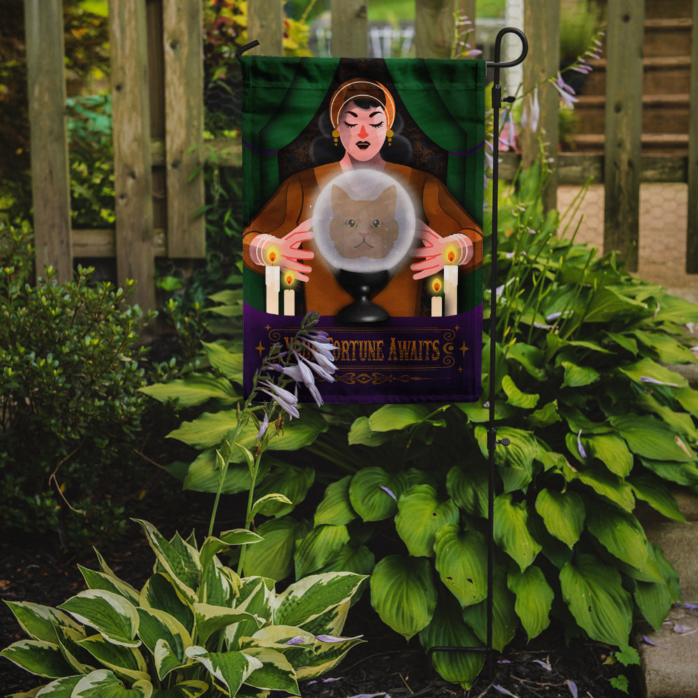 Caroline's Treasures Selkirk Rex Cat Halloween Garden Flag