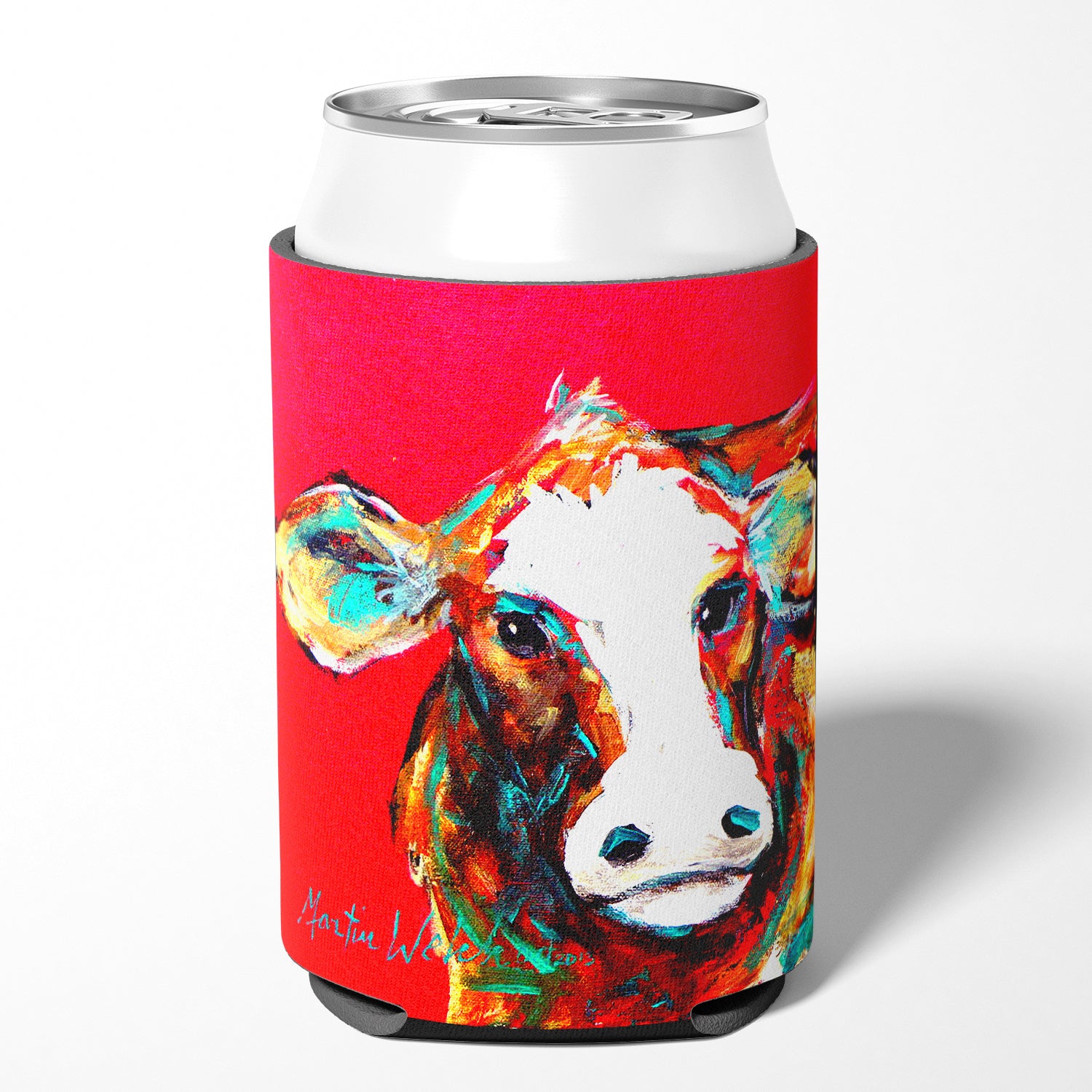 Cow Caught Red Handed Can or Bottle Beverage Insulator Hugger.
